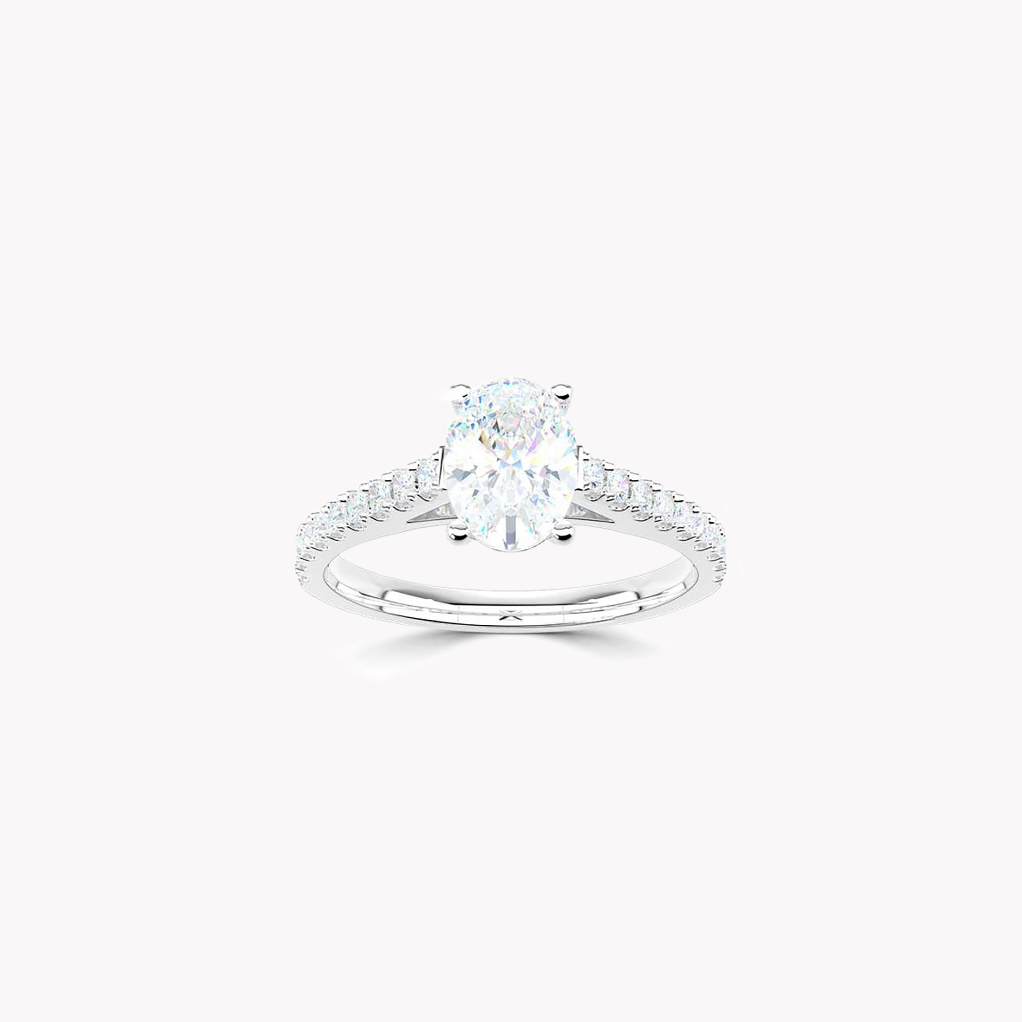 Aurora Oval Diamond Engagement Ring
