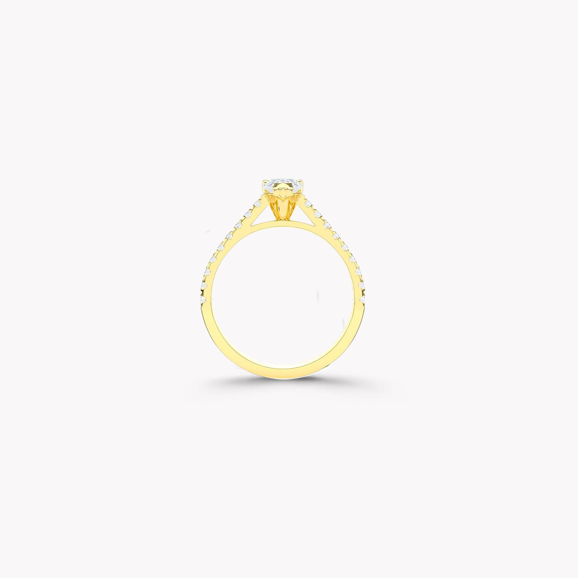Aurora Pear Shape Diamond Engagement Ring