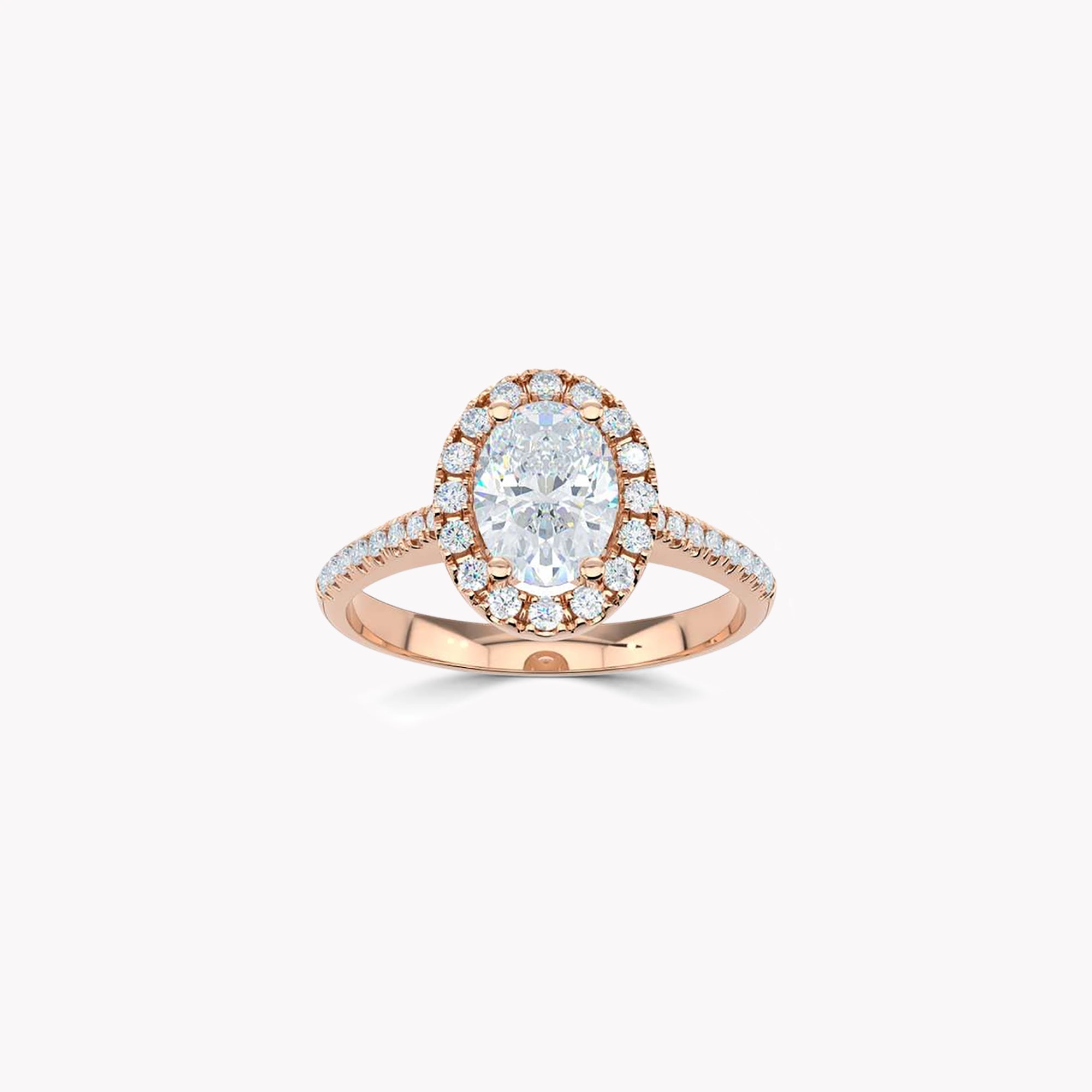 Luminara Oval Diamond Engagement Ring