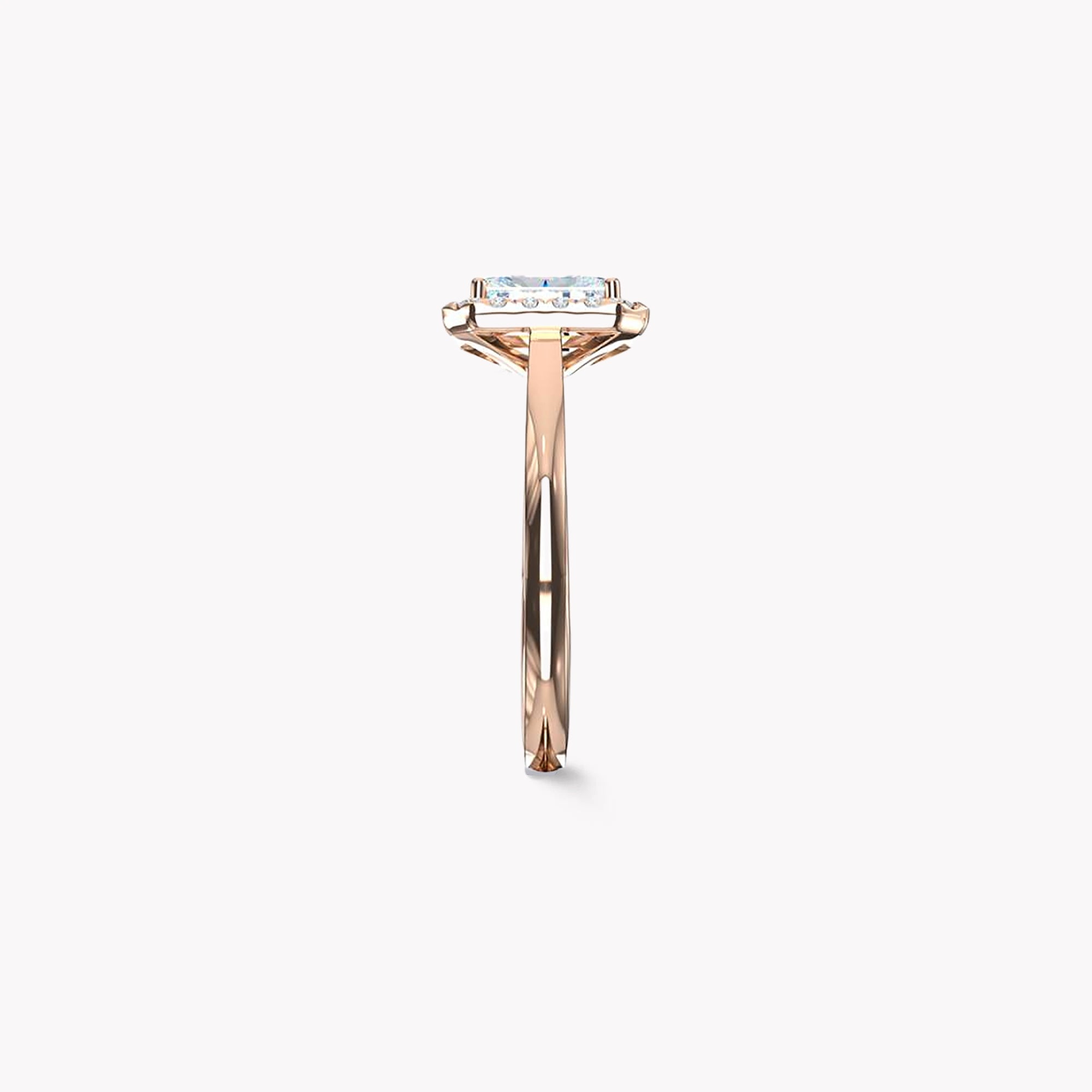 Luminara Emerald Cut Diamond Engagement Ring