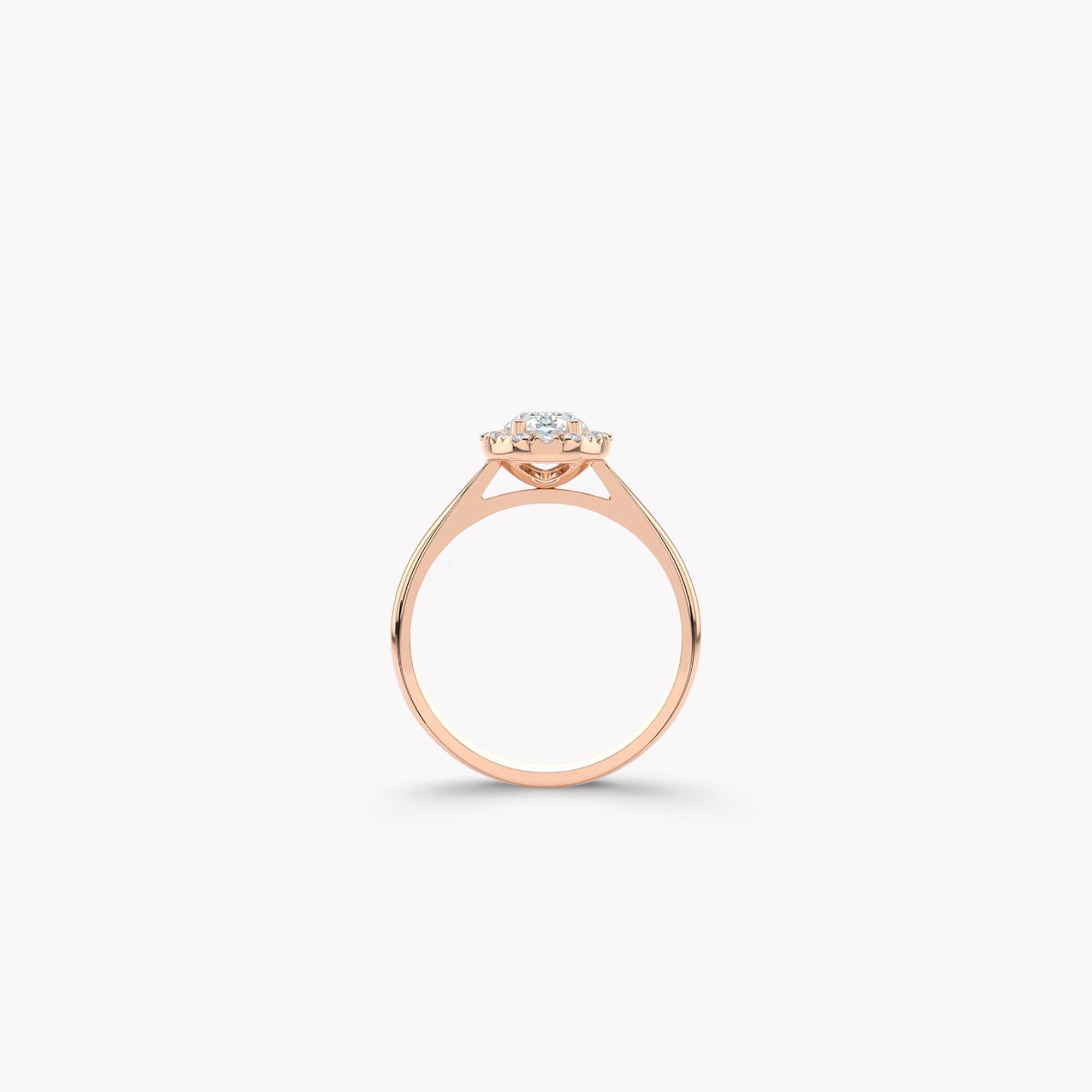 Luminara Oval Diamond Engagement Ring