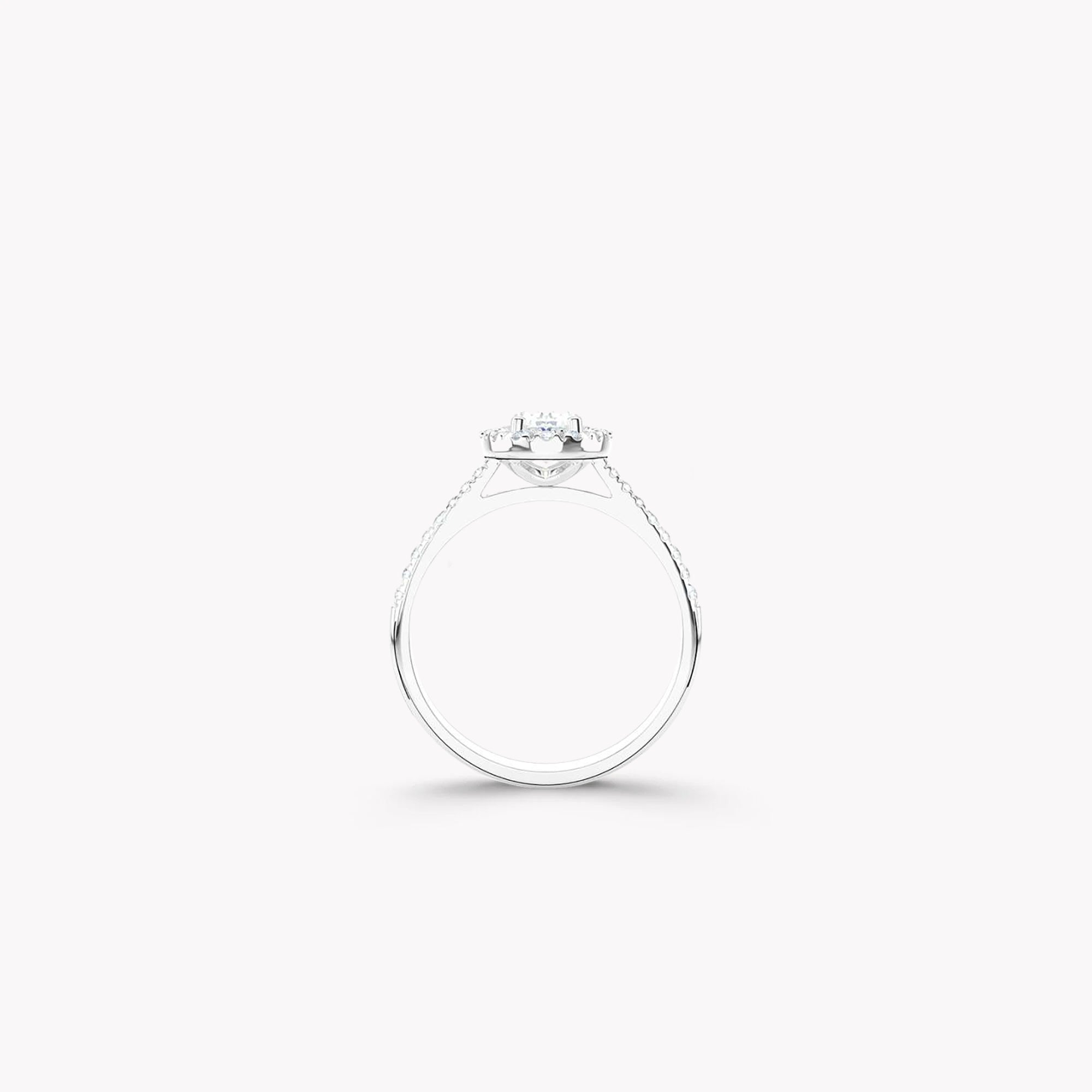 Luminara Oval Diamond Engagement Ring