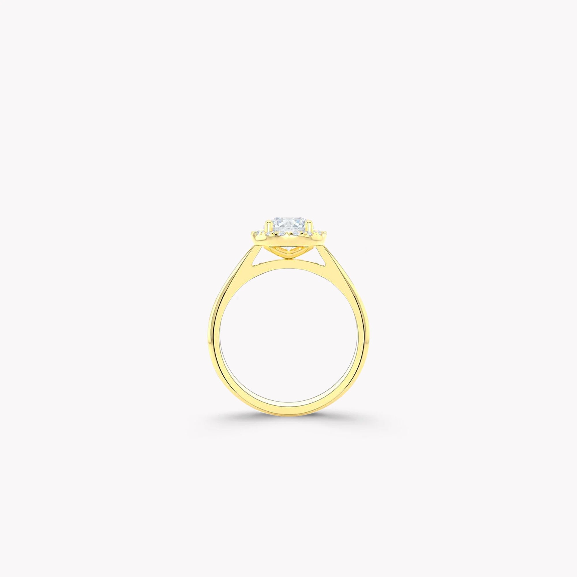 Luminara Round Brilliant Diamond Engagement Ring