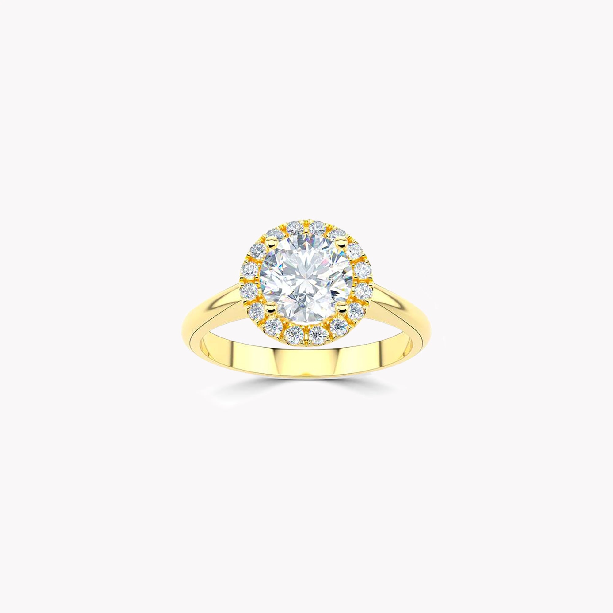 Luminara Round Brilliant Diamond Engagement Ring