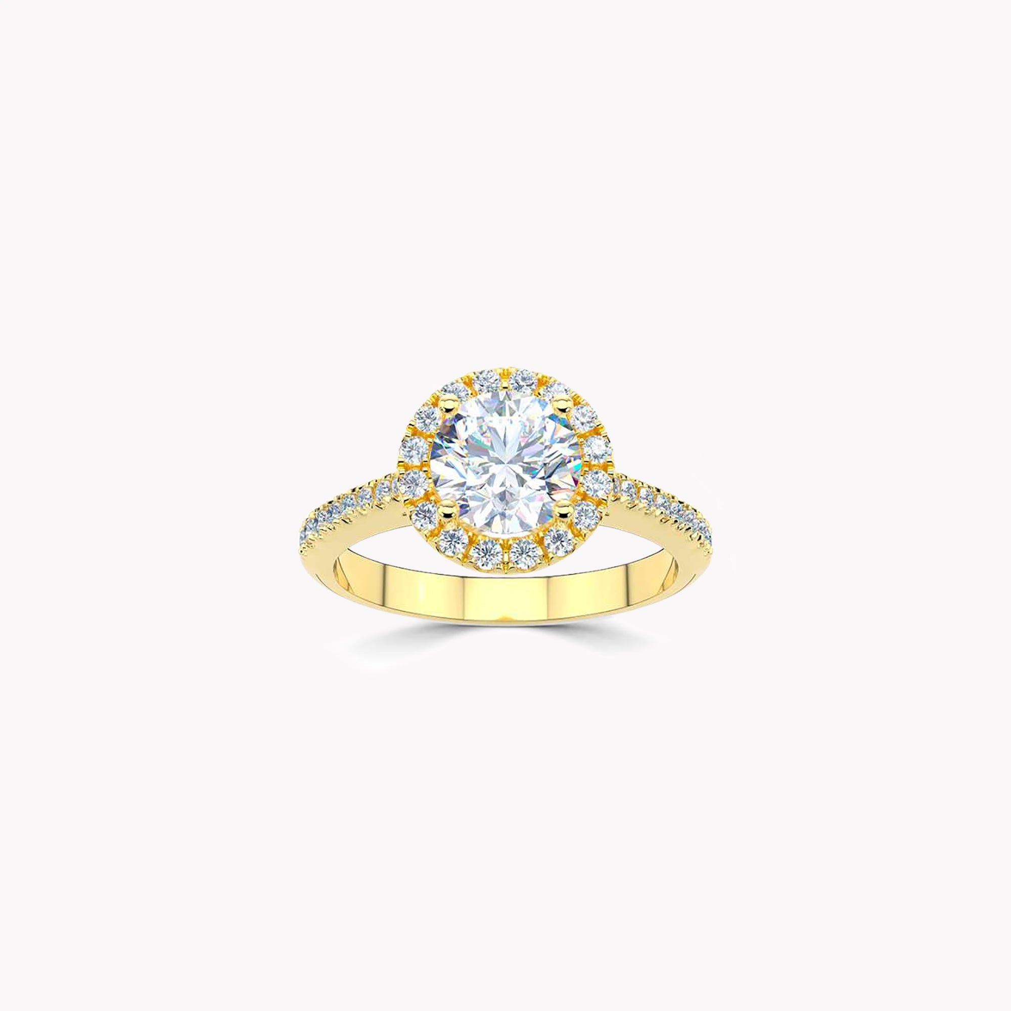 Luminara Round Brilliant Diamond Engagement Ring