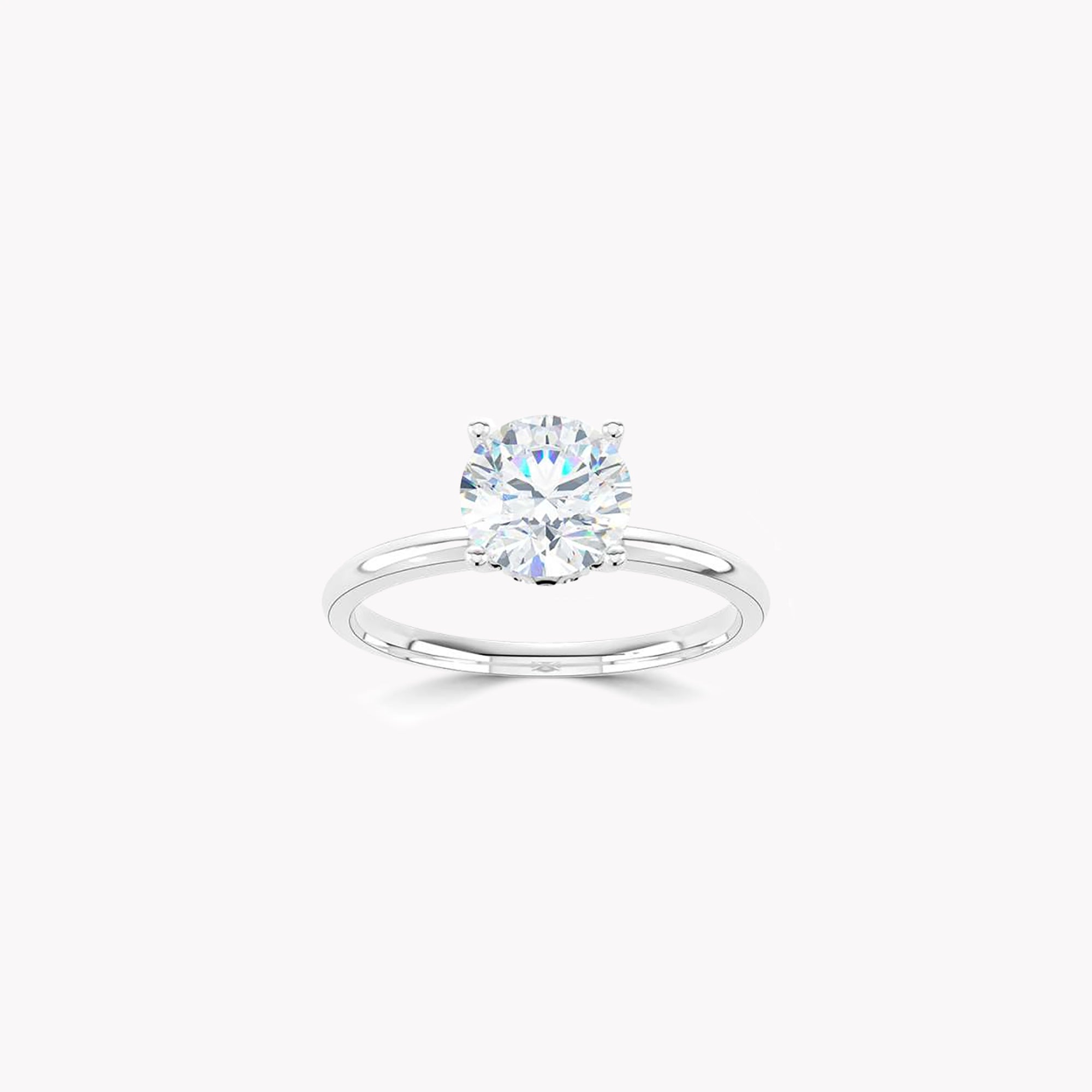 True Round Brilliant Diamond Engagement Ring
