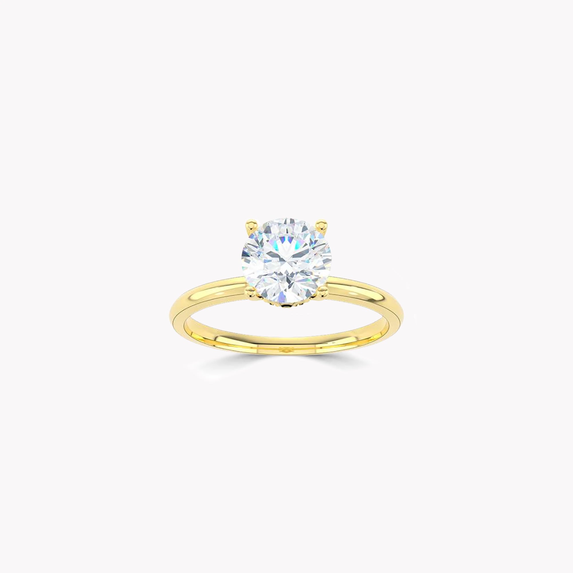 True Round Brilliant Diamond Engagement Ring