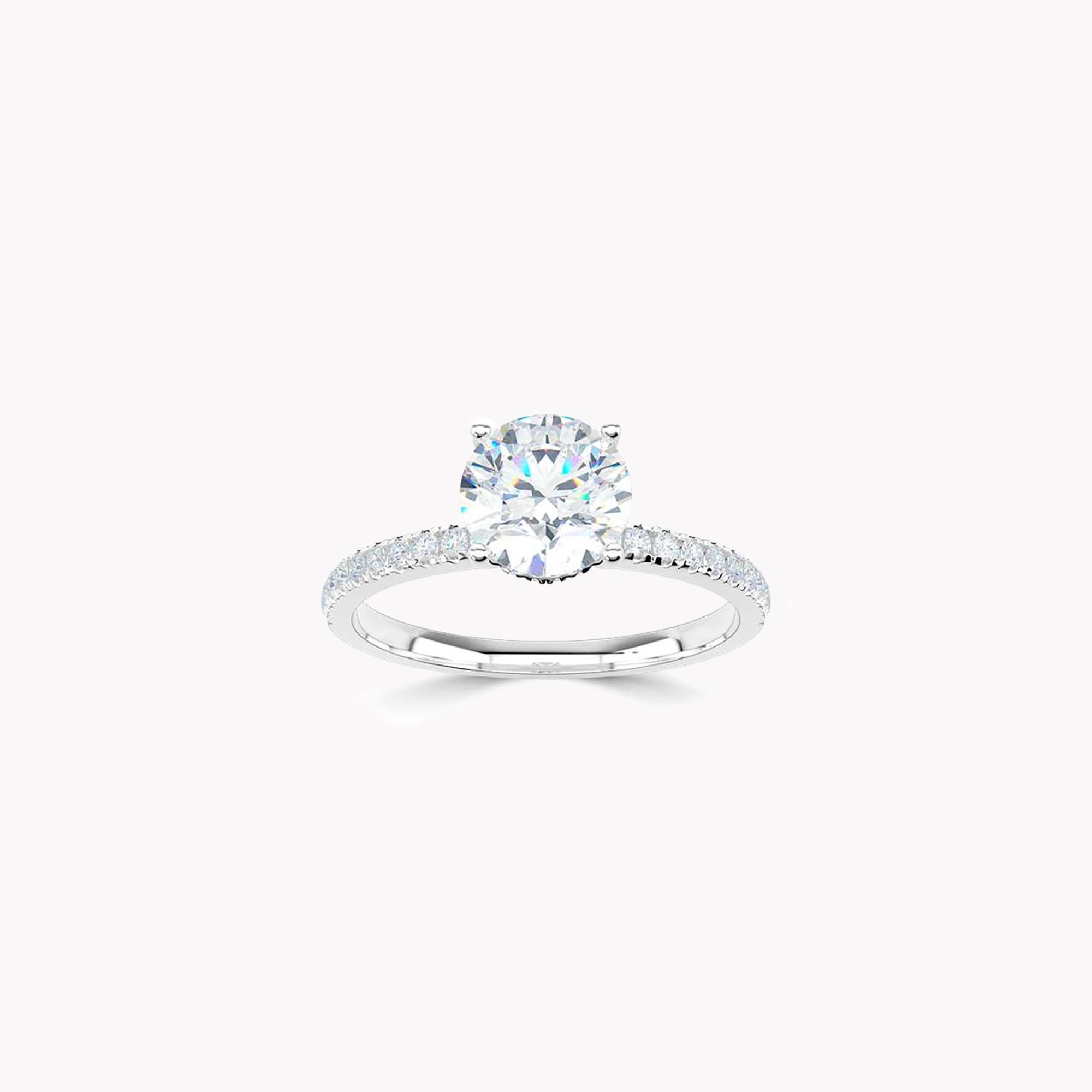 True Round Brilliant Diamond Engagement Ring
