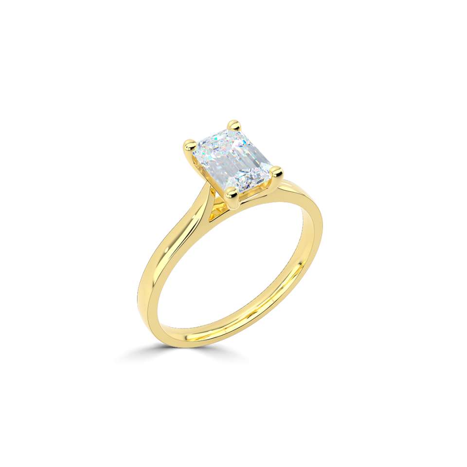 Legacy Emerald Cut Diamond Engagement Ring