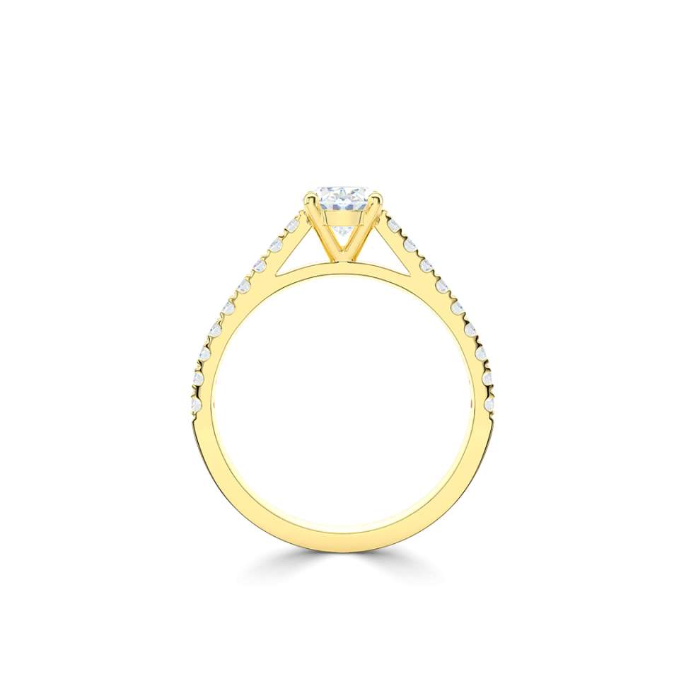 Aurora Oval Diamond Engagement Ring