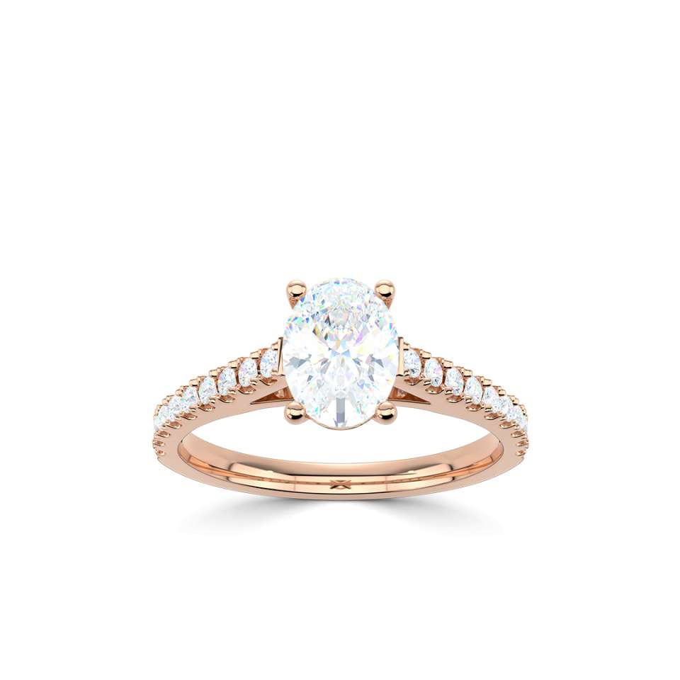 Aurora Oval Diamond Engagement Ring