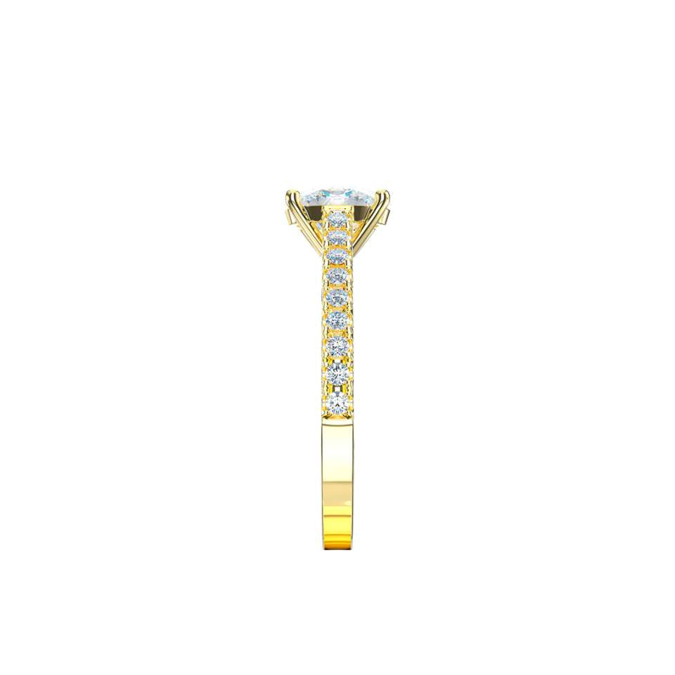 Aurora Oval Diamond Engagement Ring