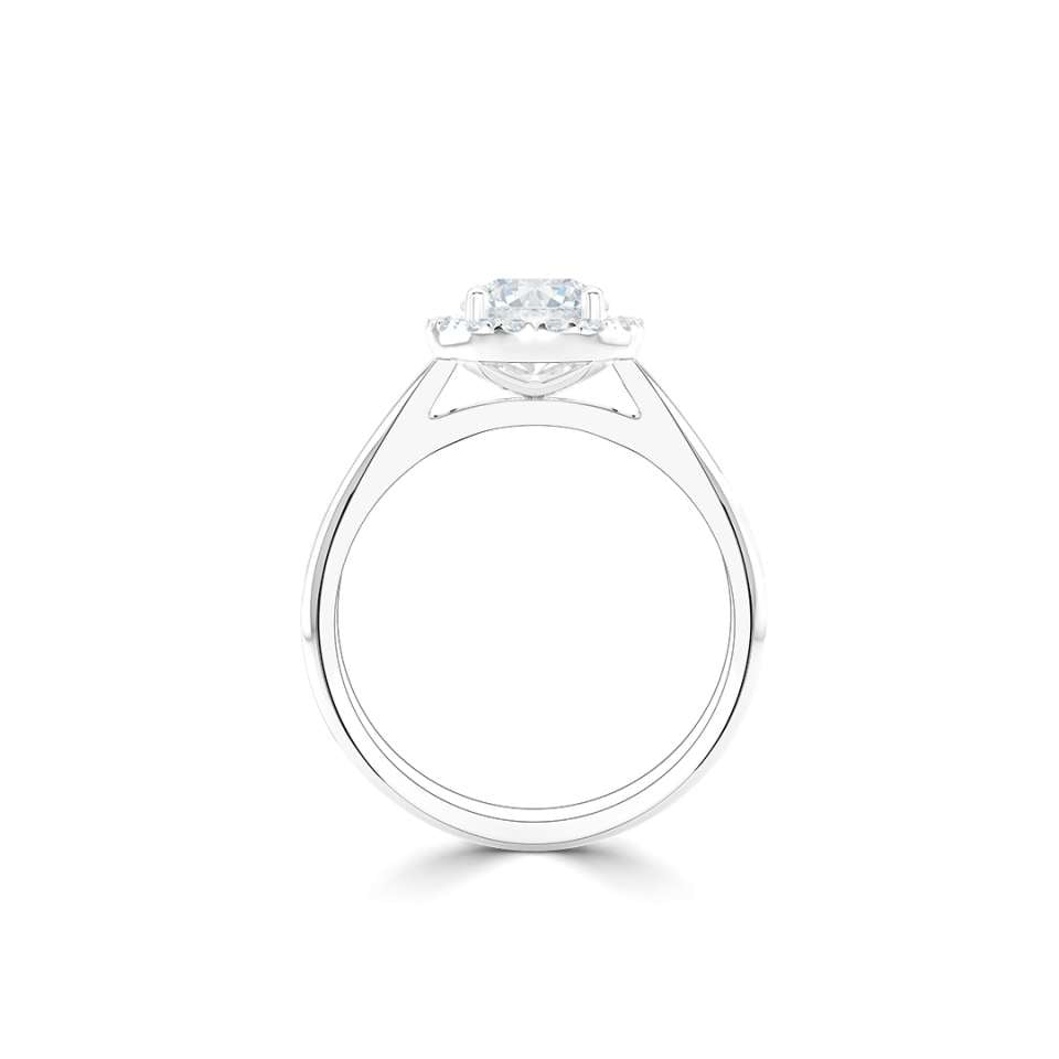 Luminara Round Brilliant Diamond Engagement Ring