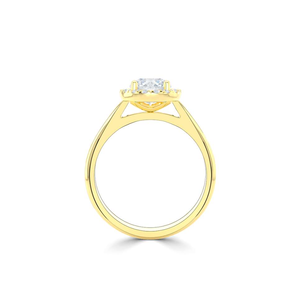 Luminara Round Brilliant Diamond Engagement Ring