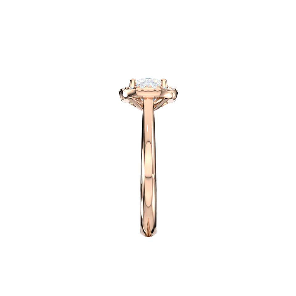 Luminara Round Brilliant Diamond Engagement Ring