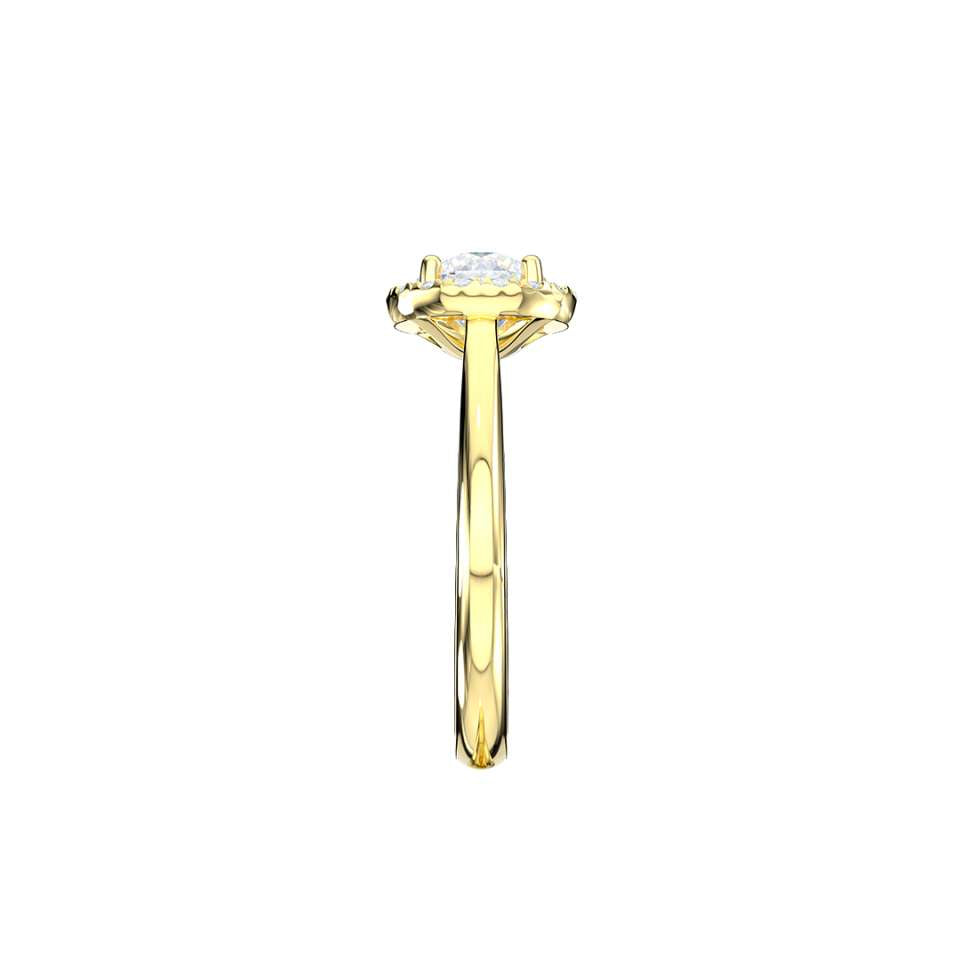 Luminara Round Brilliant Diamond Engagement Ring
