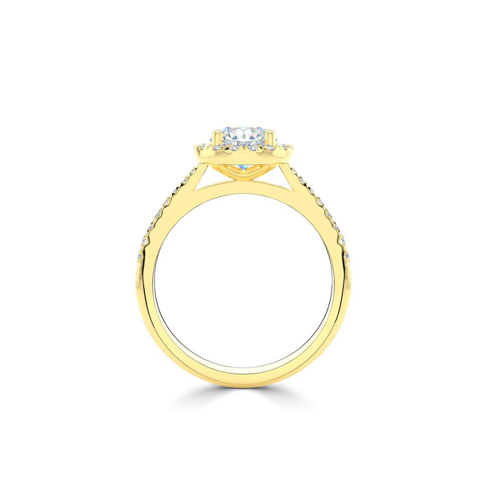 Luminara Round Brilliant Diamond Engagement Ring