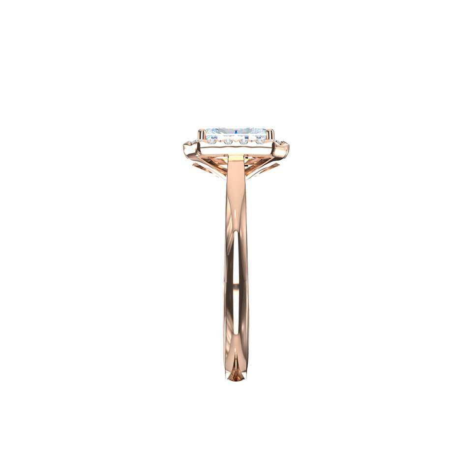 Luminara Emerald Cut Diamond Engagement Ring