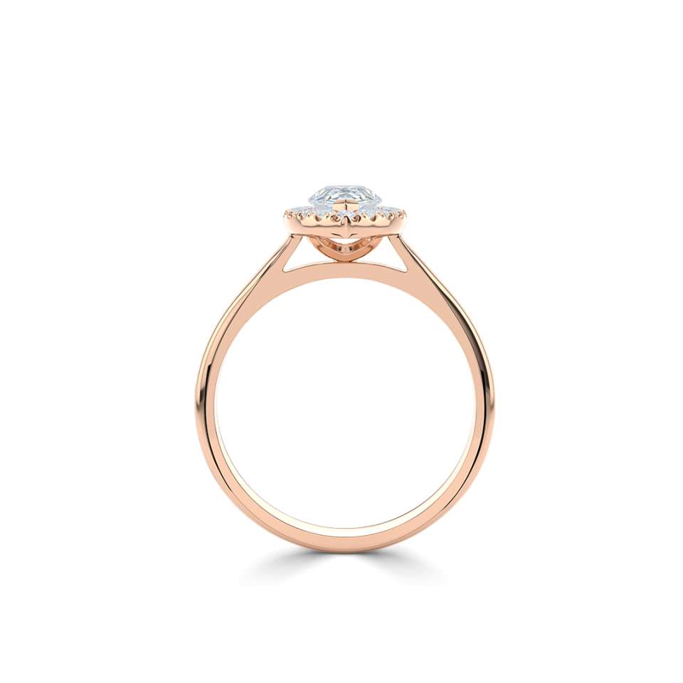 Luminara Pear Shape Diamond Engagement Ring