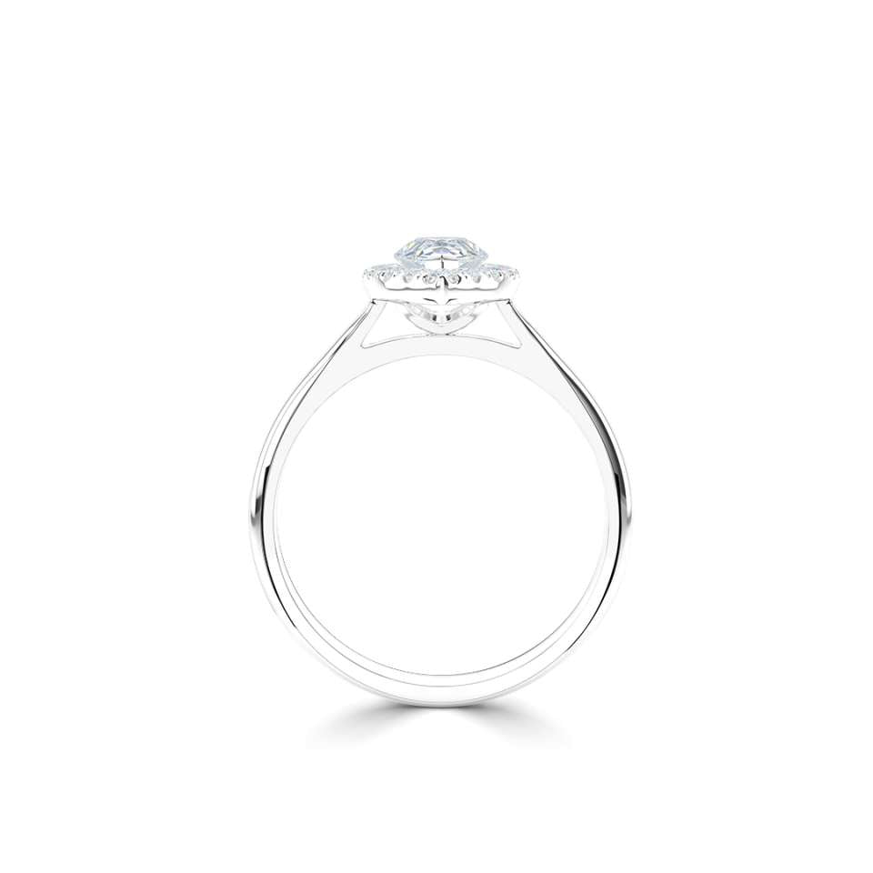 Luminara Pear Shape Diamond Engagement Ring