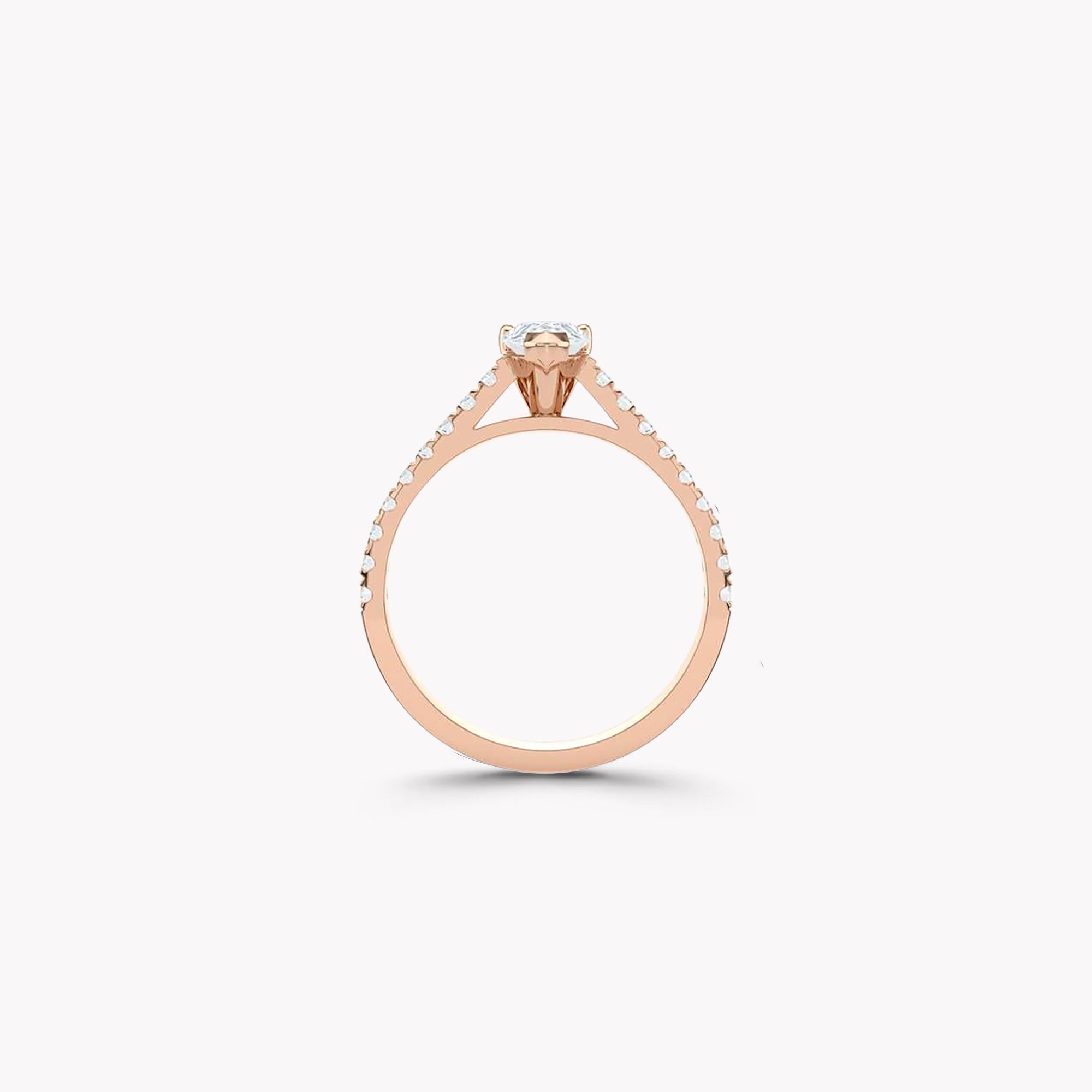 Aurora Emerald Cut Diamond Engagement Ring