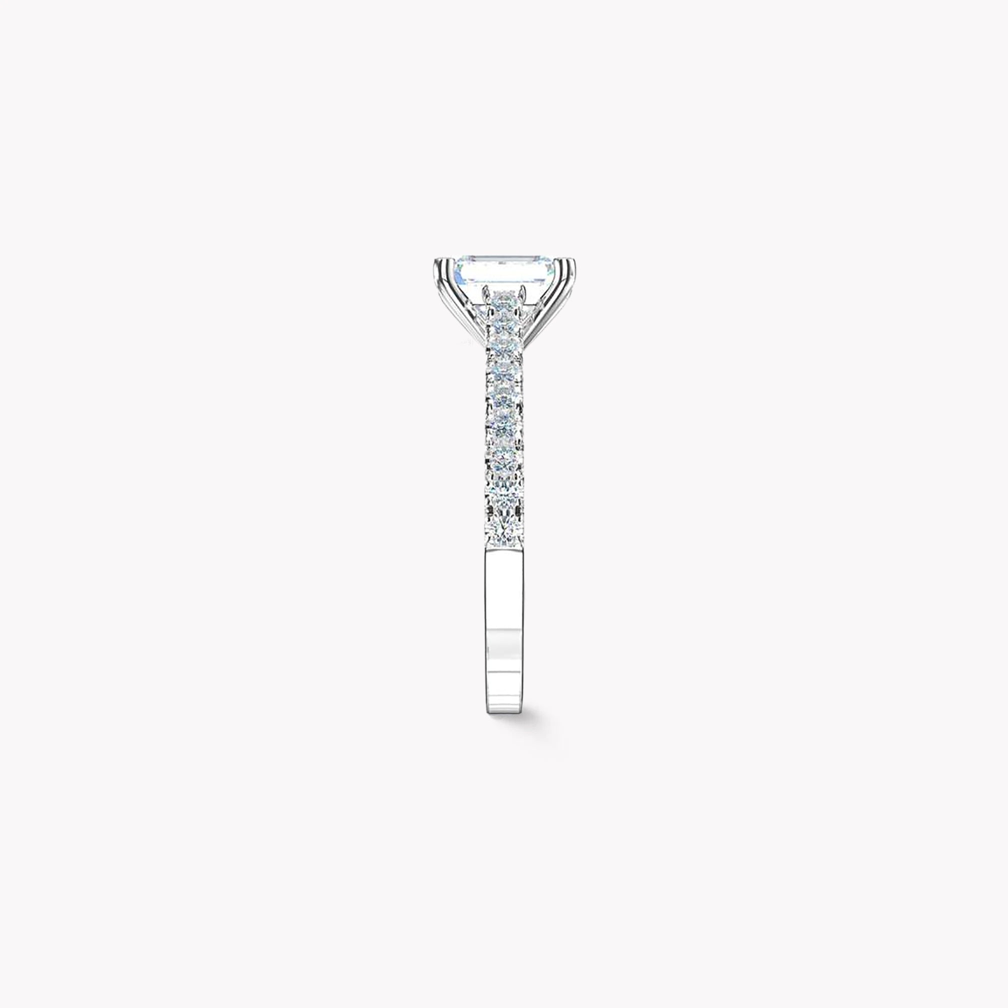 Aurora Emerald Cut Diamond Engagement Ring