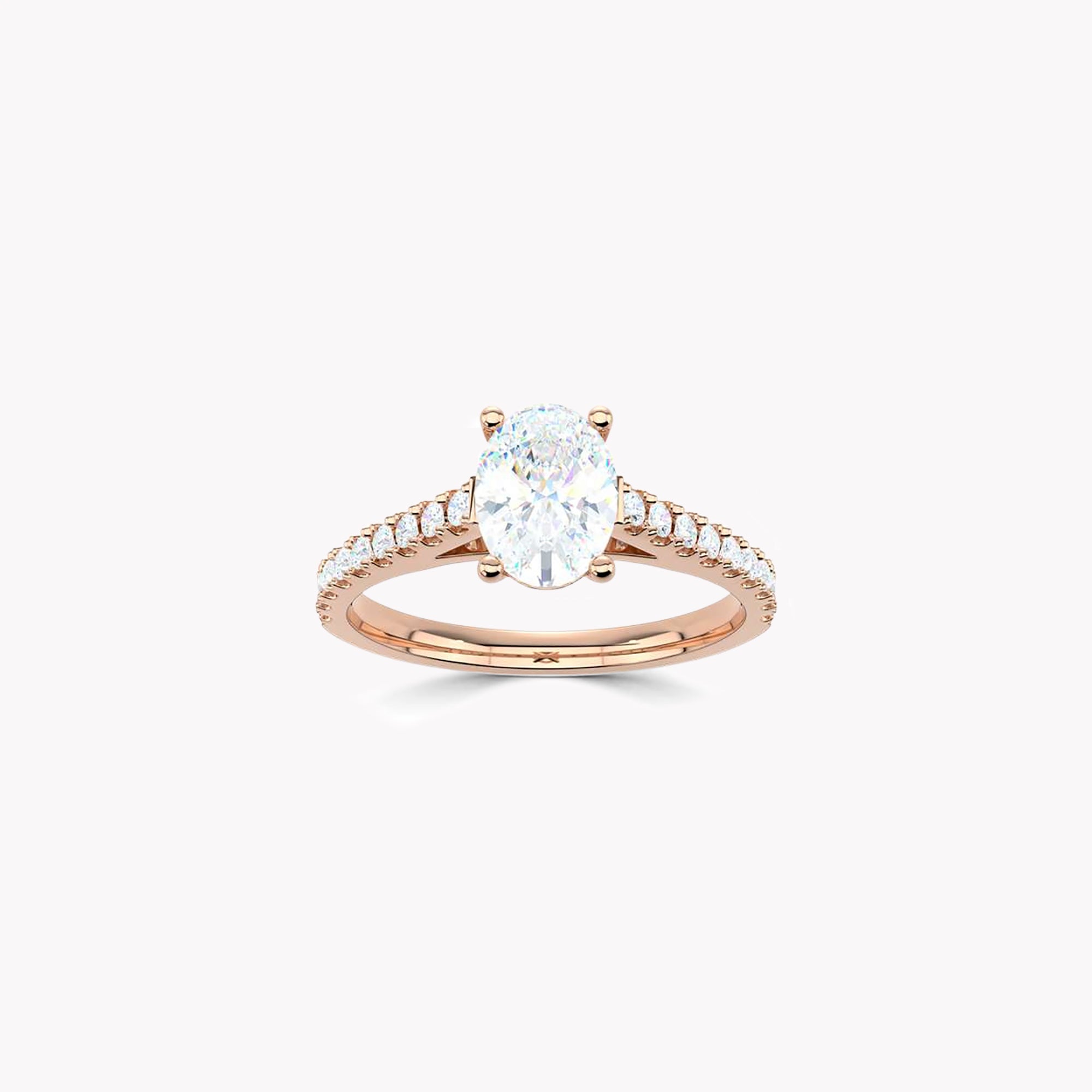 Aurora Oval Diamond Engagement Ring
