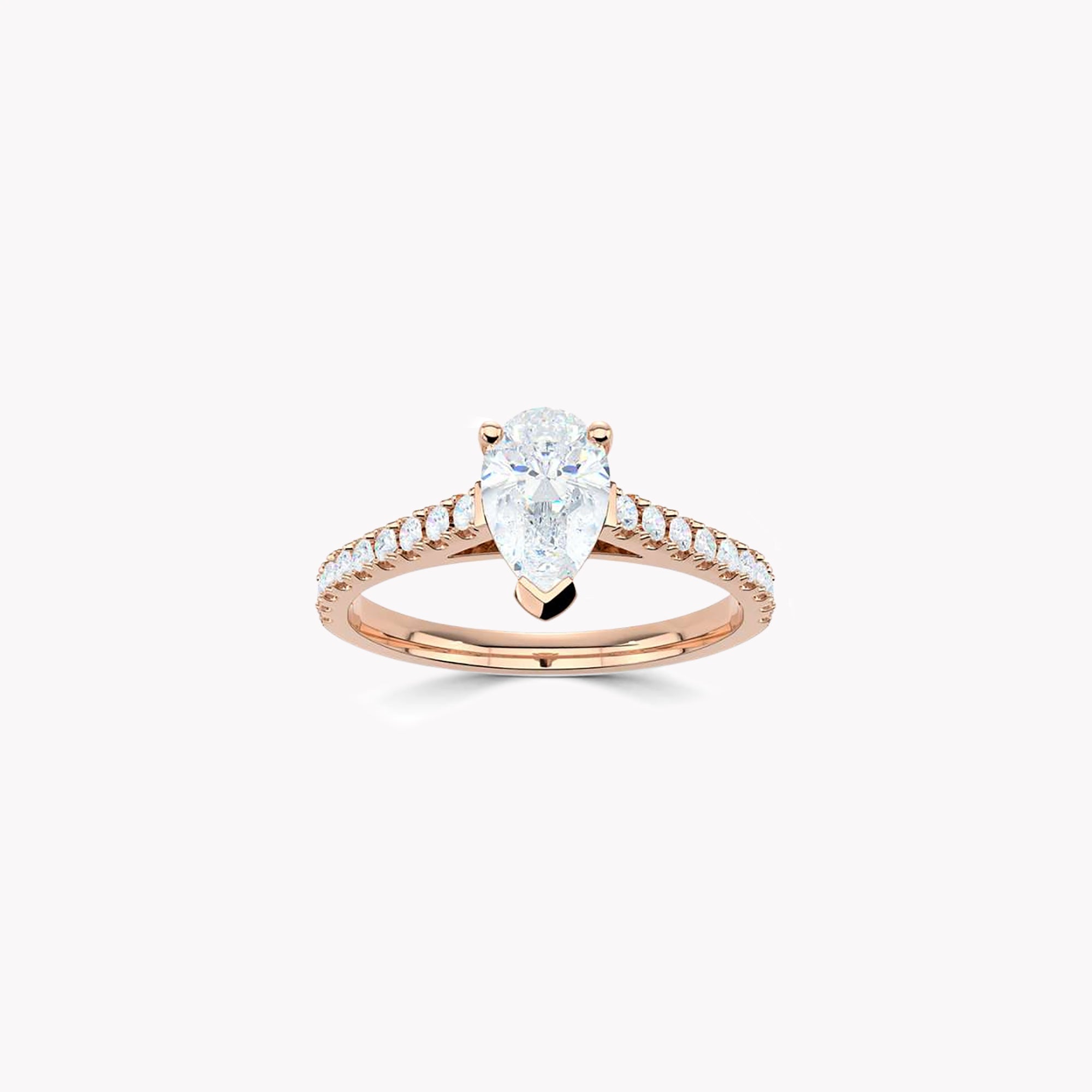 Aurora Pear Shape Diamond Engagement Ring