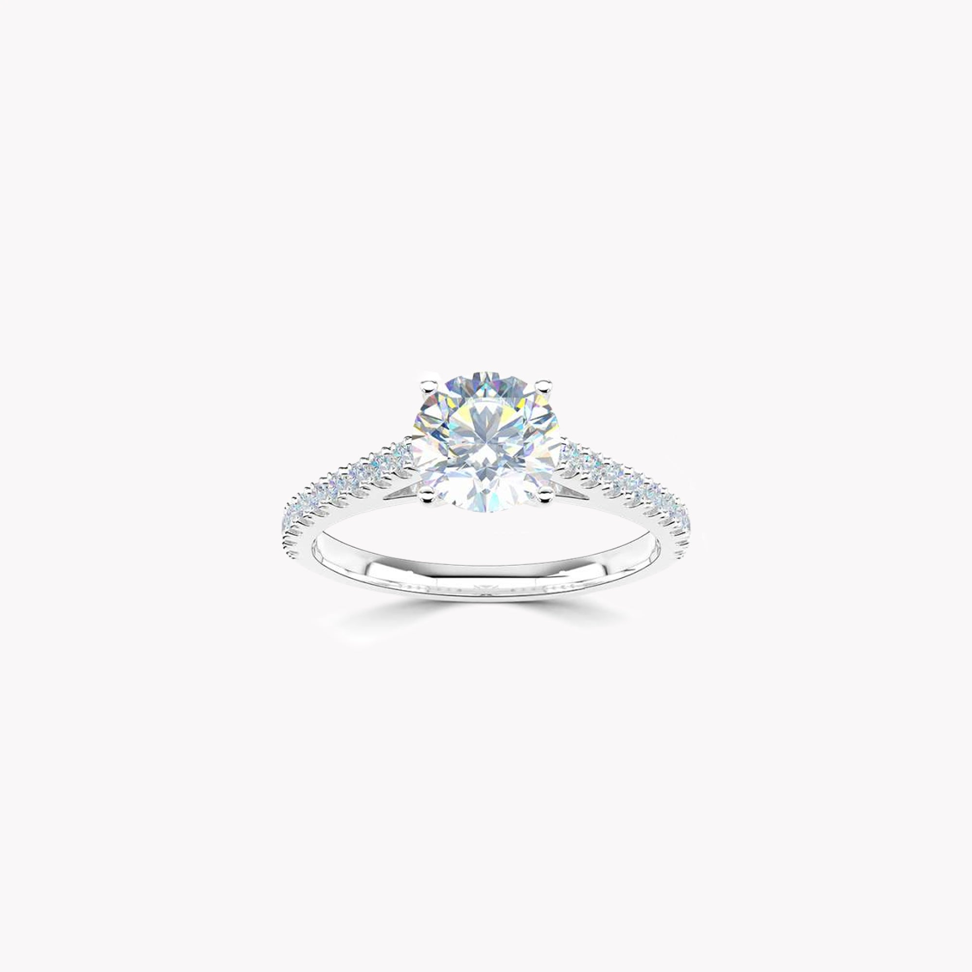 Aurora Round Brilliant Diamond Engagement Ring