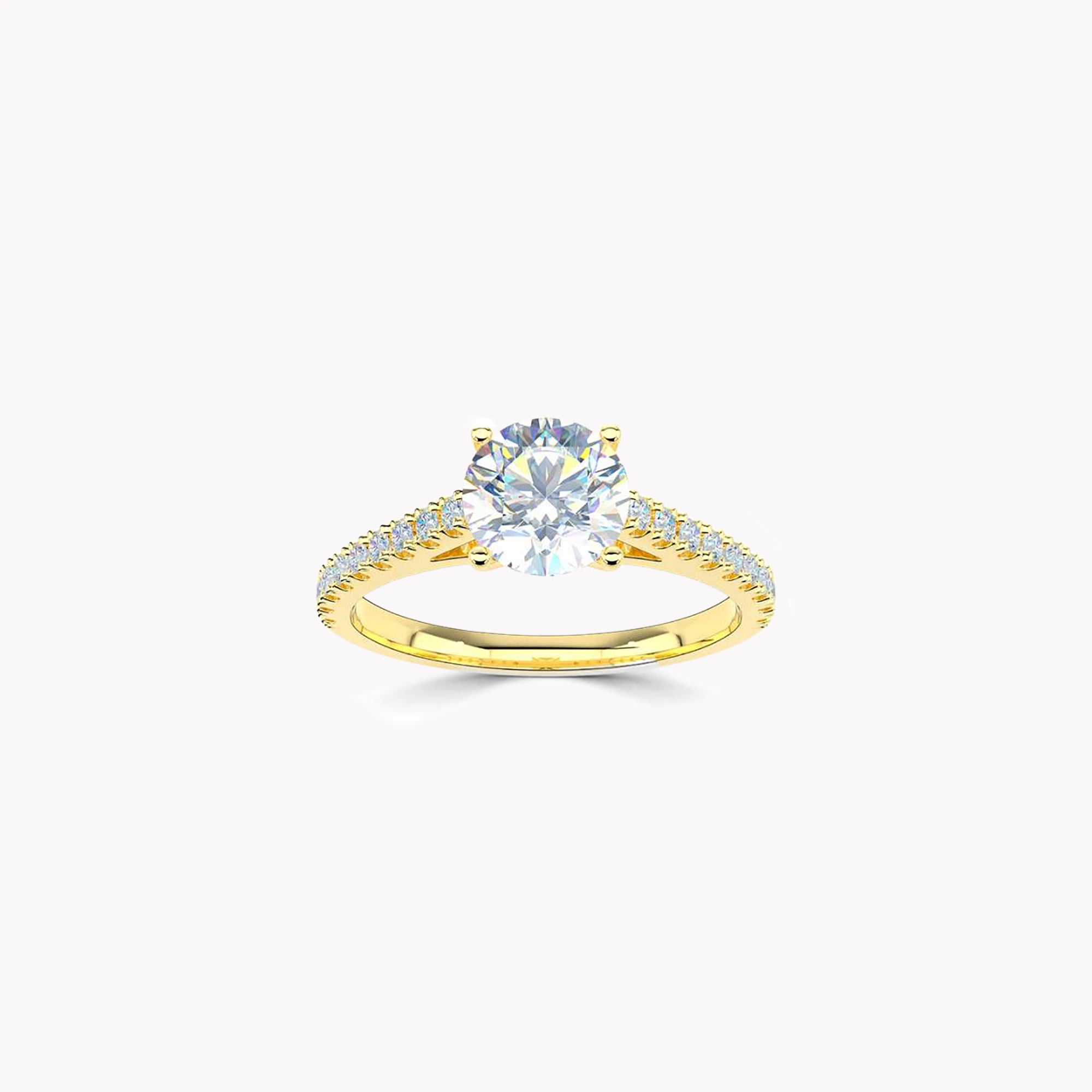 Aurora Round Brilliant Diamond Engagement Ring