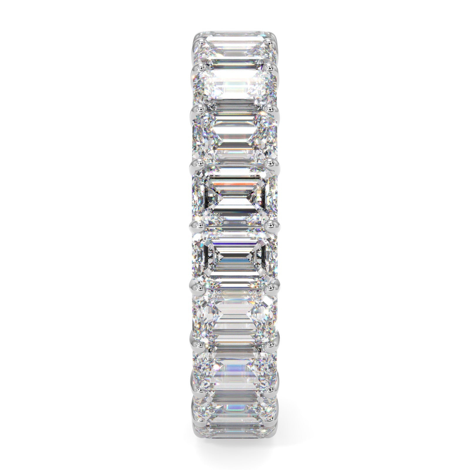 Emerald Cut Diamond Eternity Band