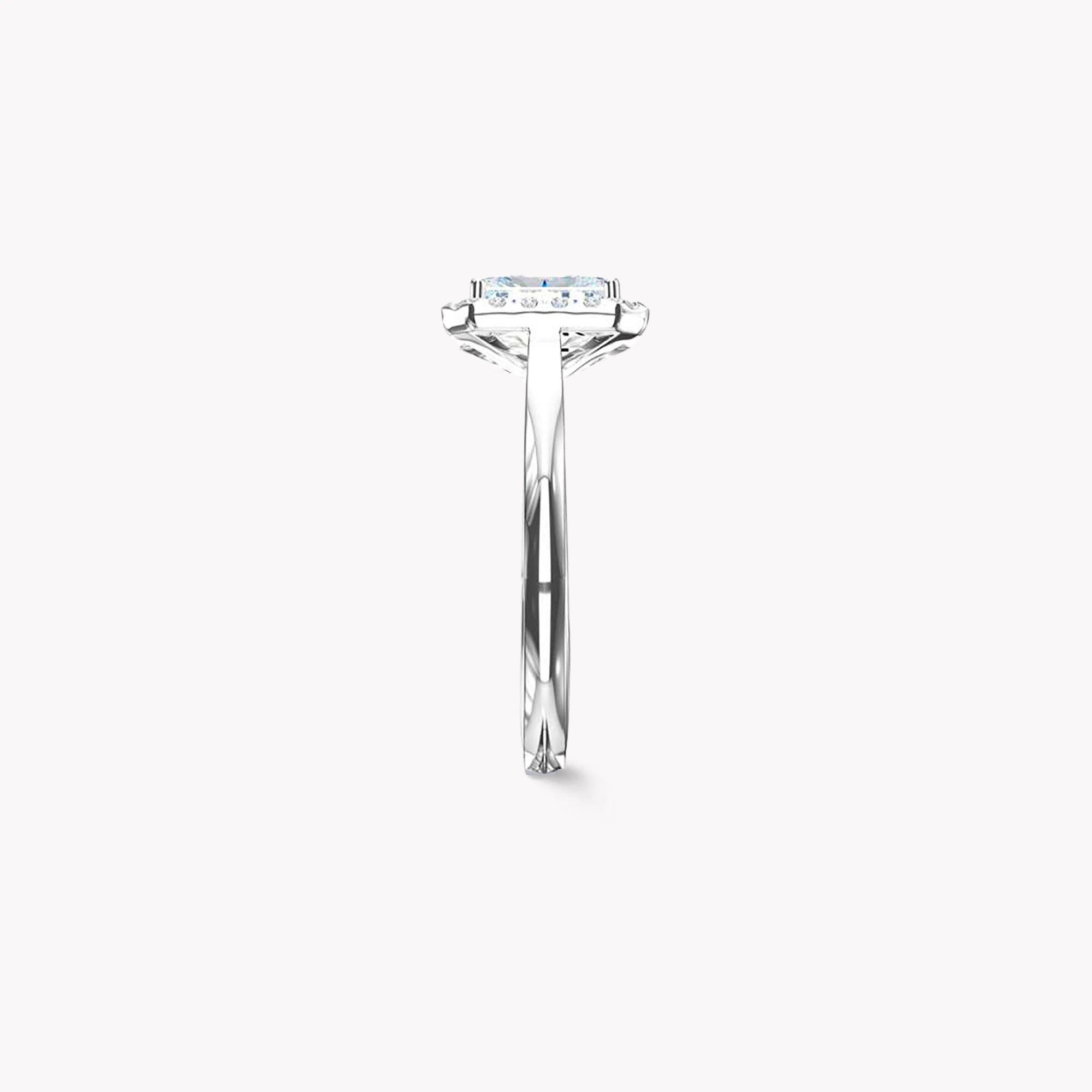 Luminara Emerald Cut Diamond Engagement Ring