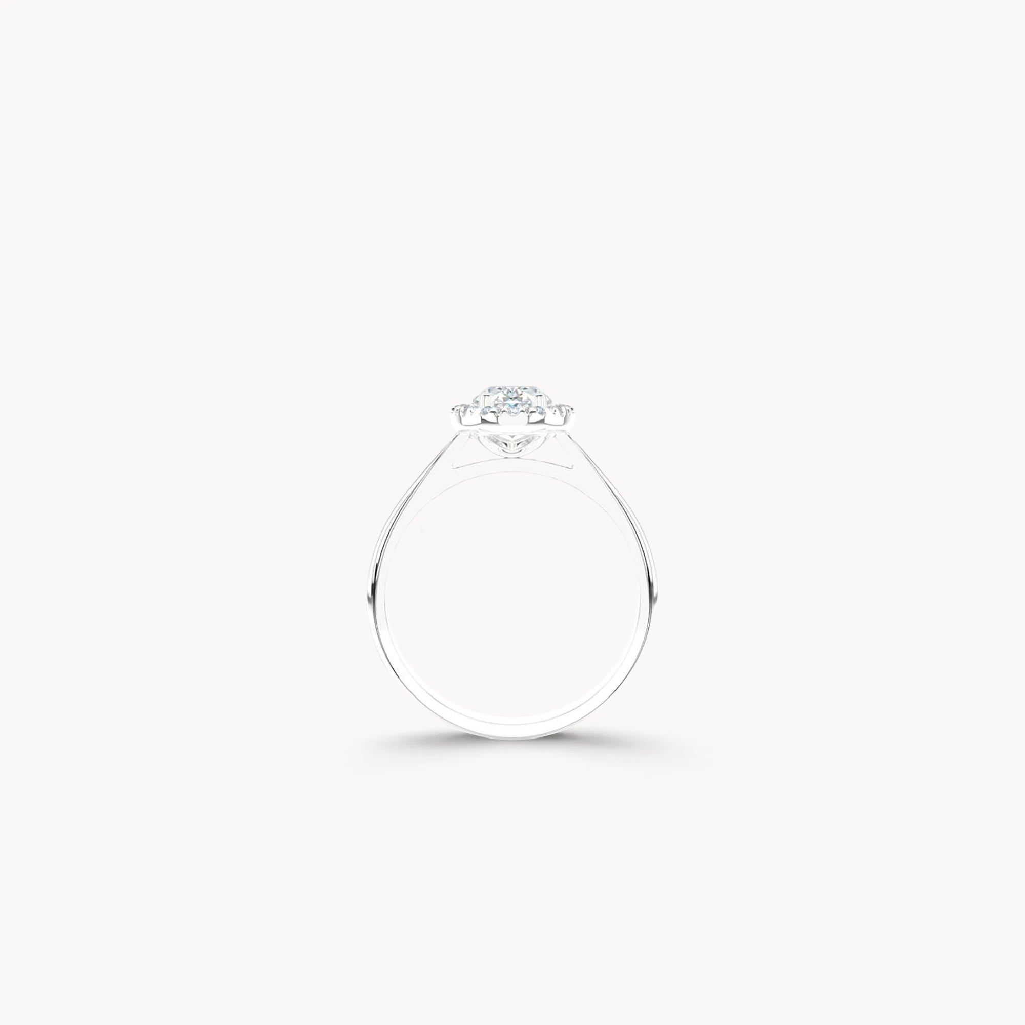 Luminara Oval Diamond Engagement Ring