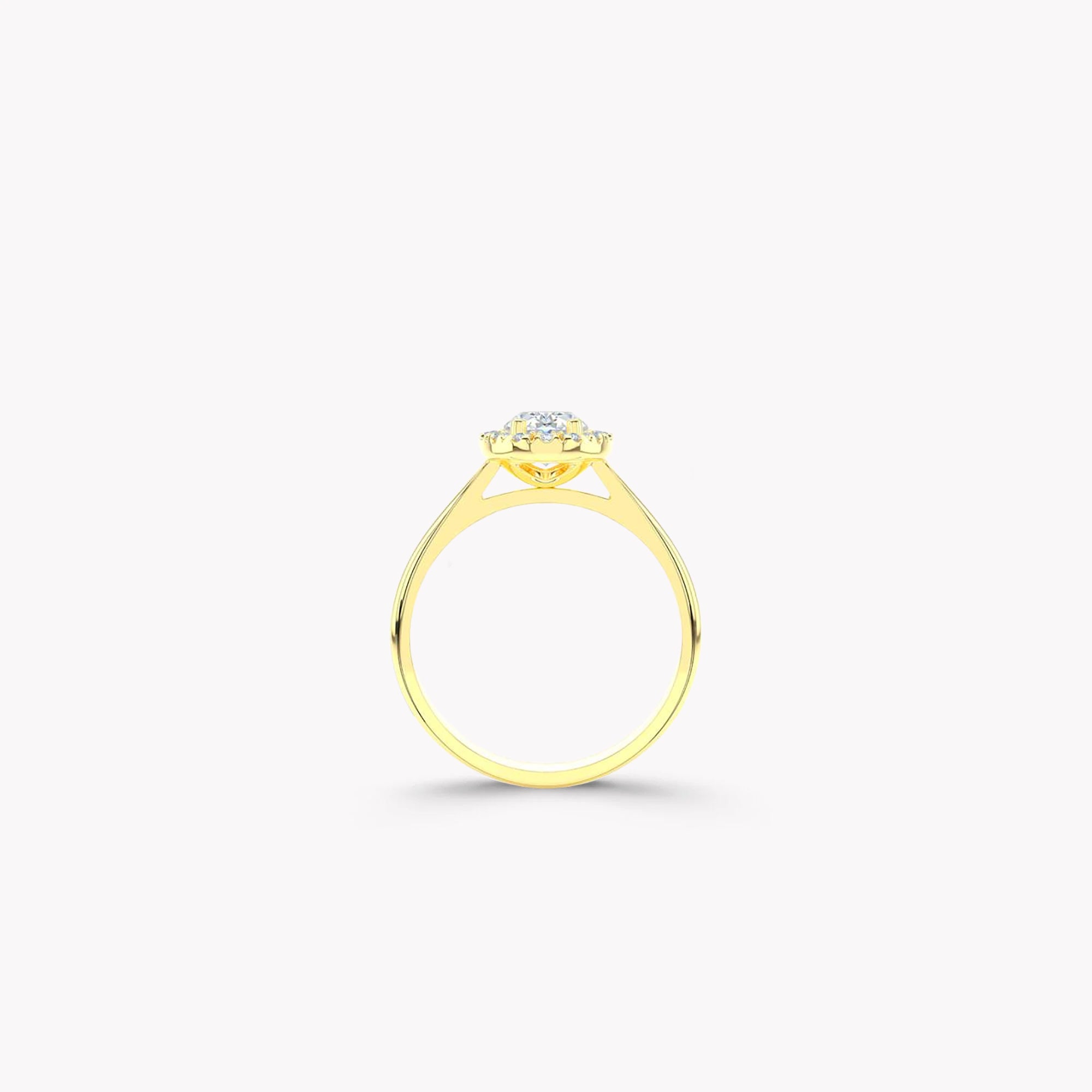 Luminara Oval Diamond Engagement Ring