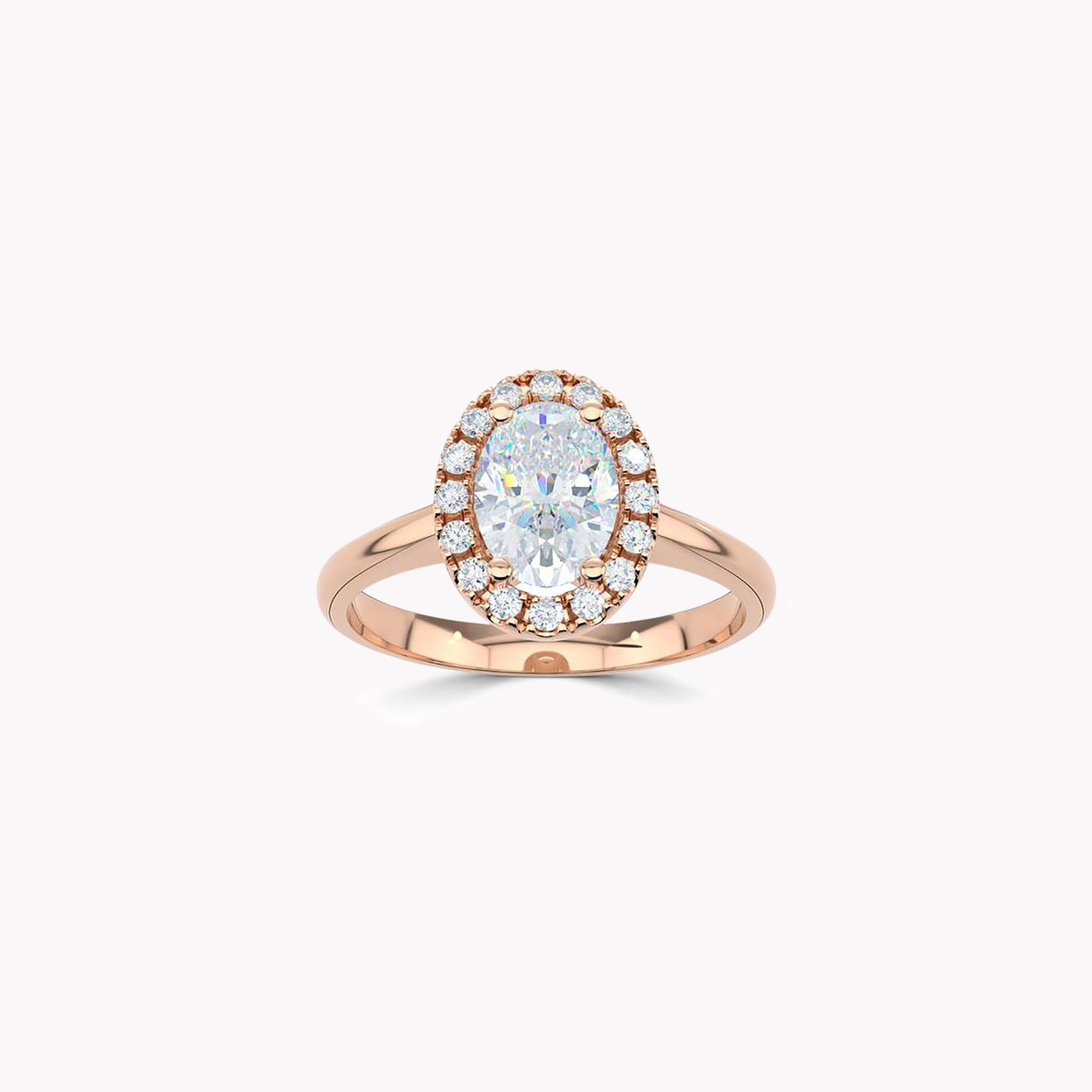 Luminara Oval Diamond Engagement Ring