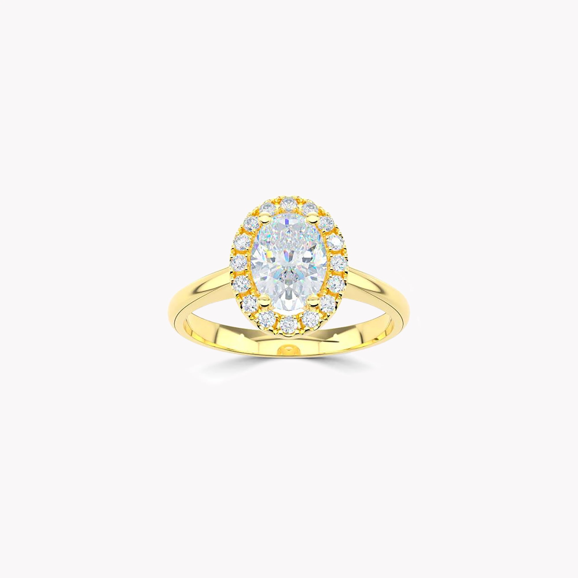 Luminara Oval Diamond Engagement Ring