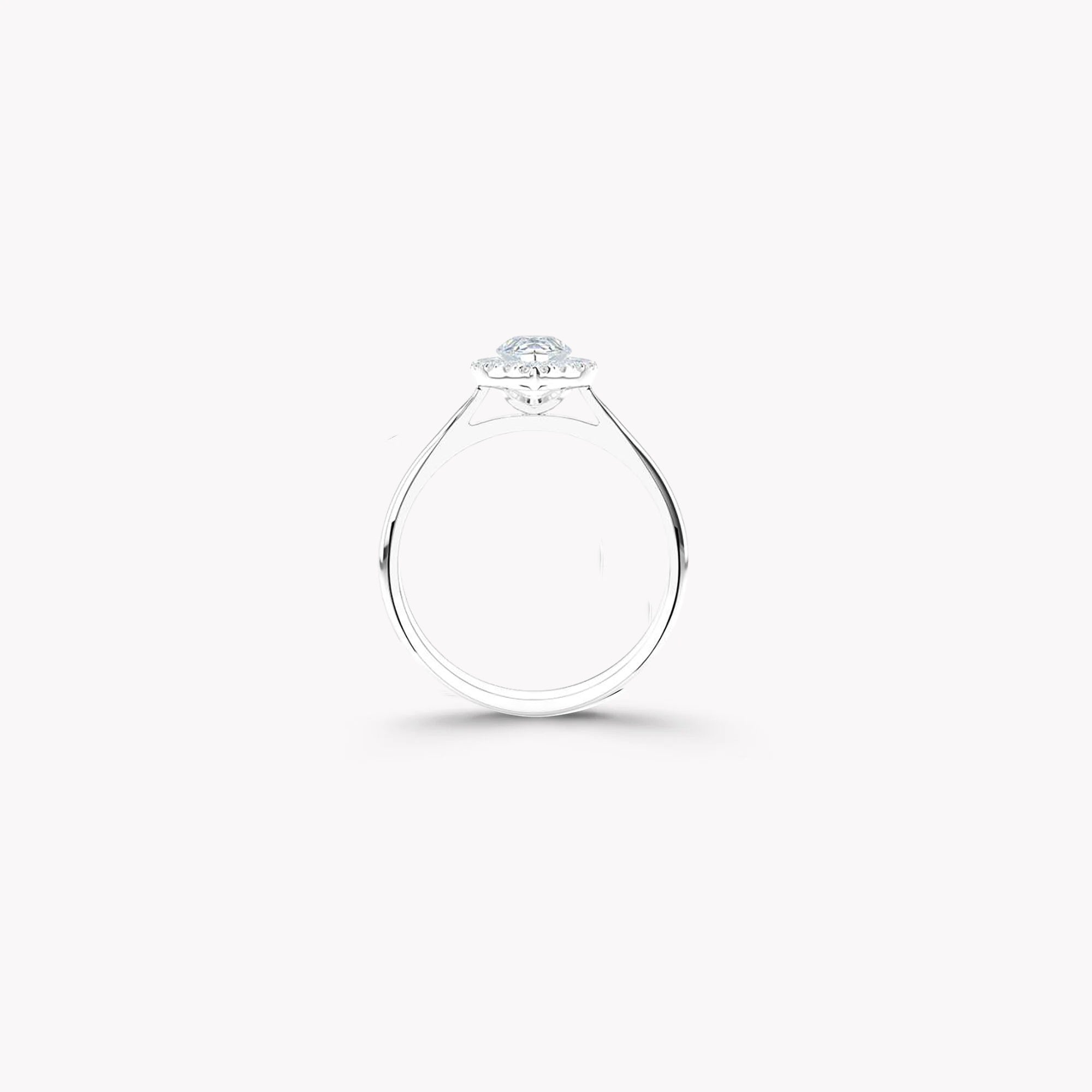 Luminara Pear Shape Diamond Engagement Ring