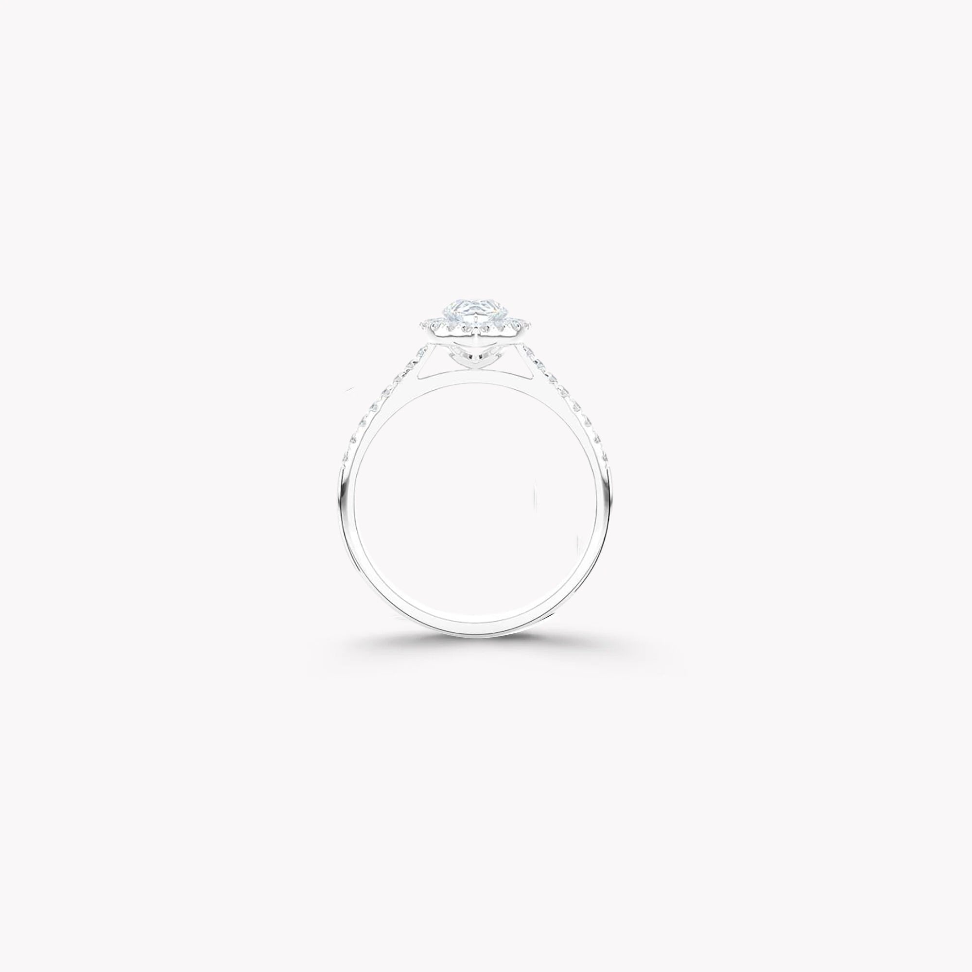Luminara Pear Shape Diamond Engagement Ring