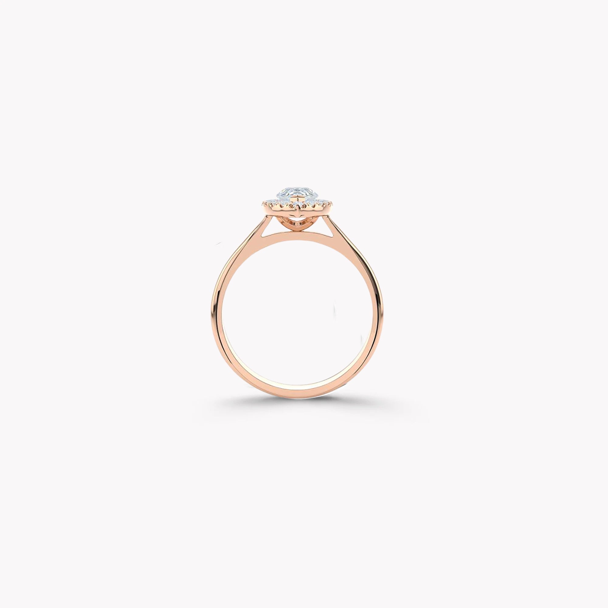 Luminara Pear Shape Diamond Engagement Ring