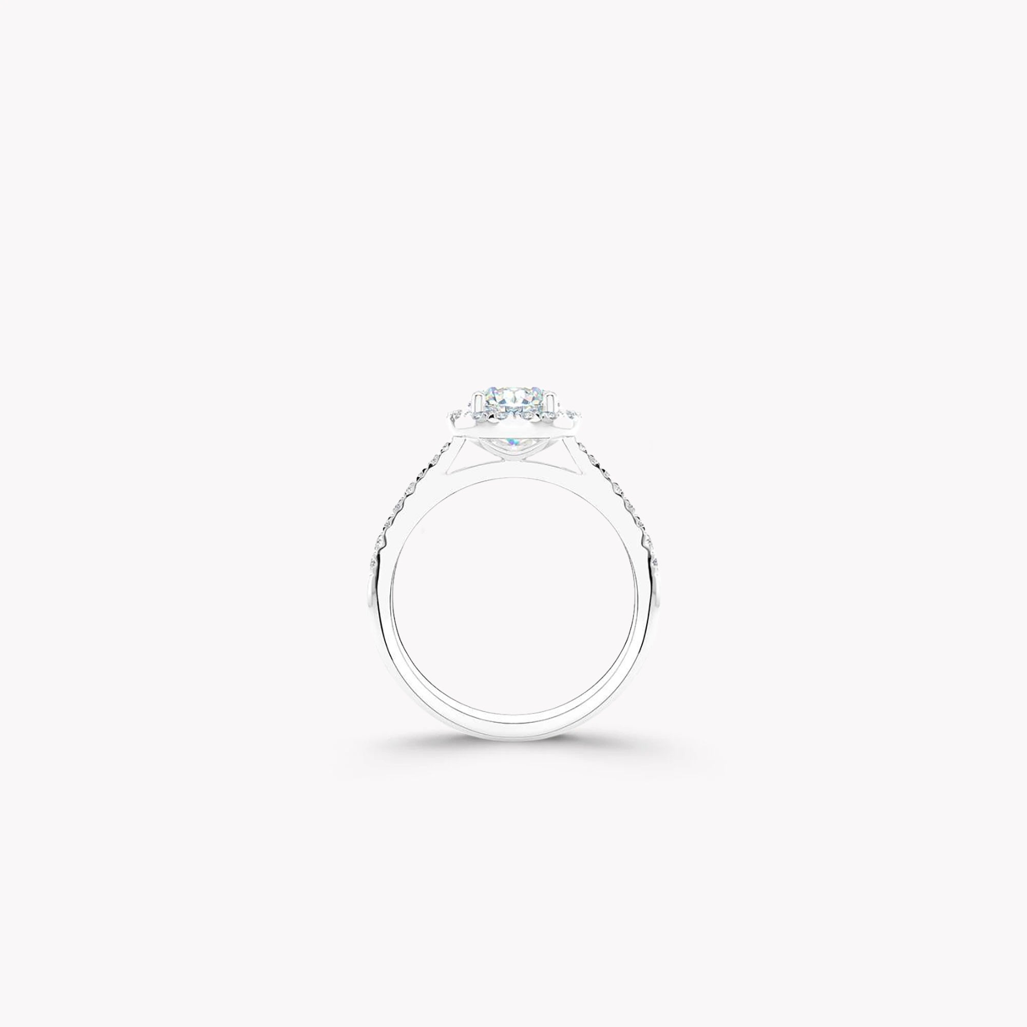 Luminara Round Brilliant Diamond Engagement Ring