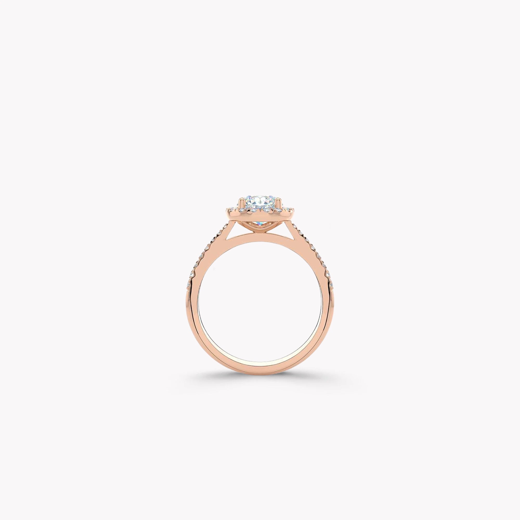 Luminara Round Brilliant Diamond Engagement Ring