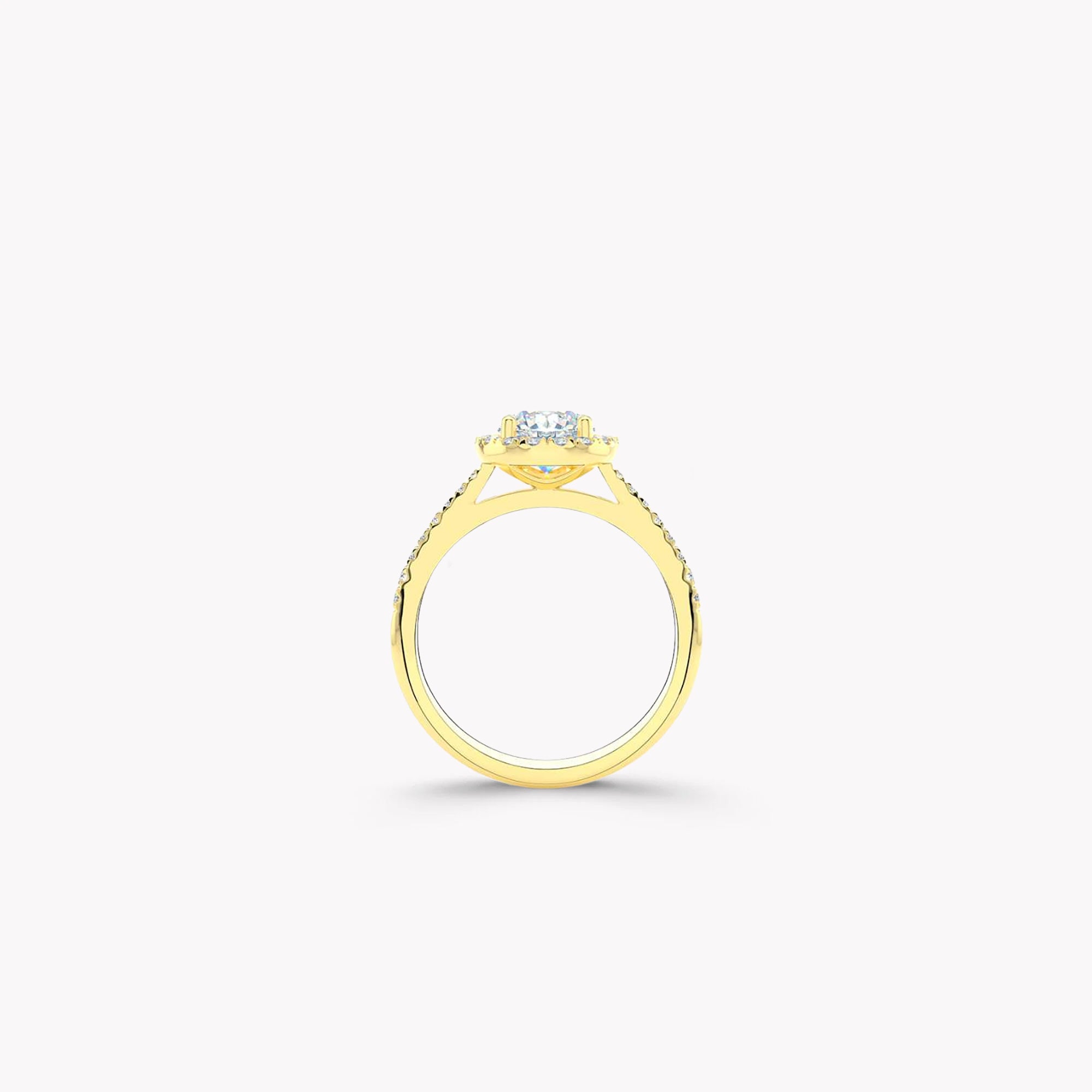 Luminara Round Brilliant Diamond Engagement Ring