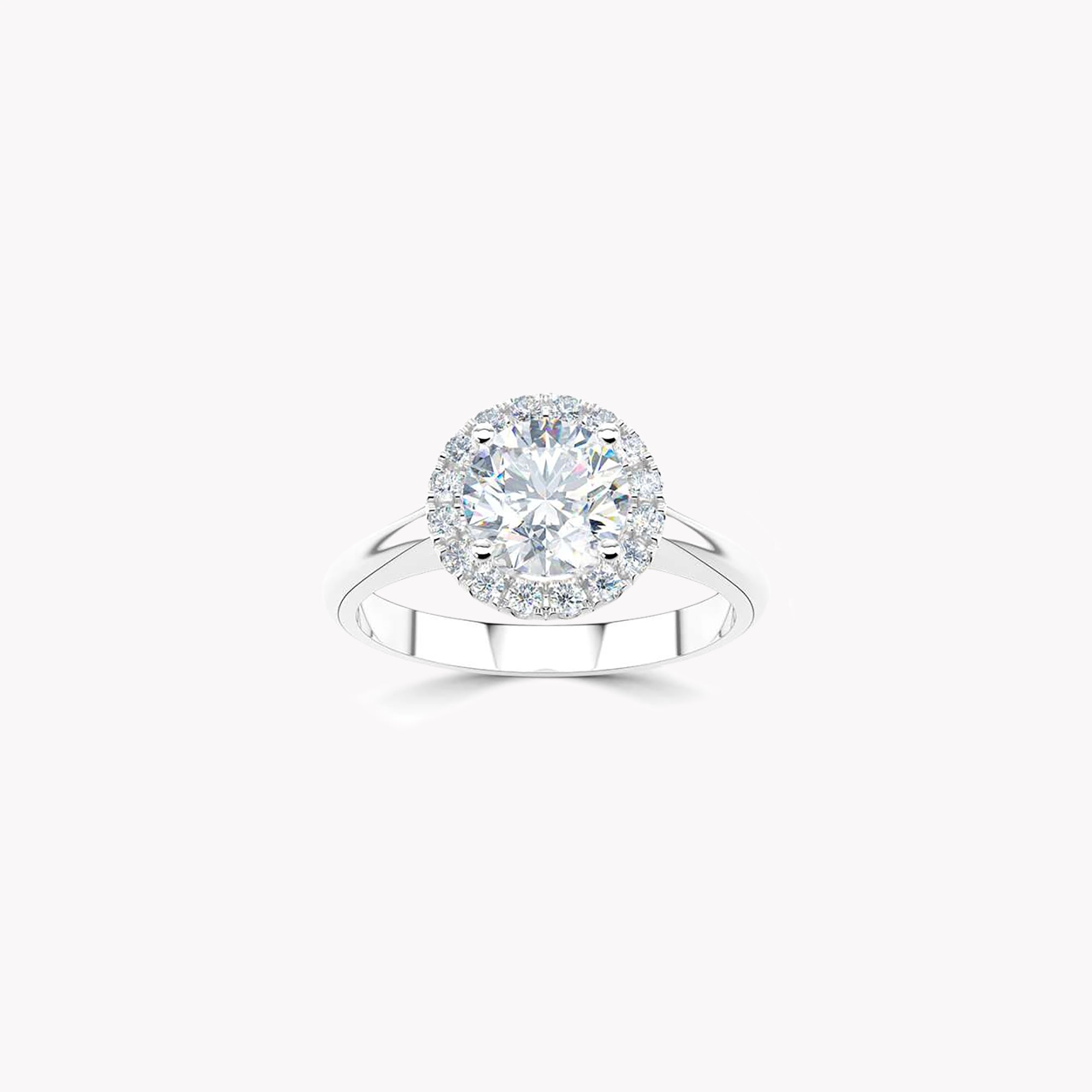 Luminara Round Brilliant Diamond Engagement Ring
