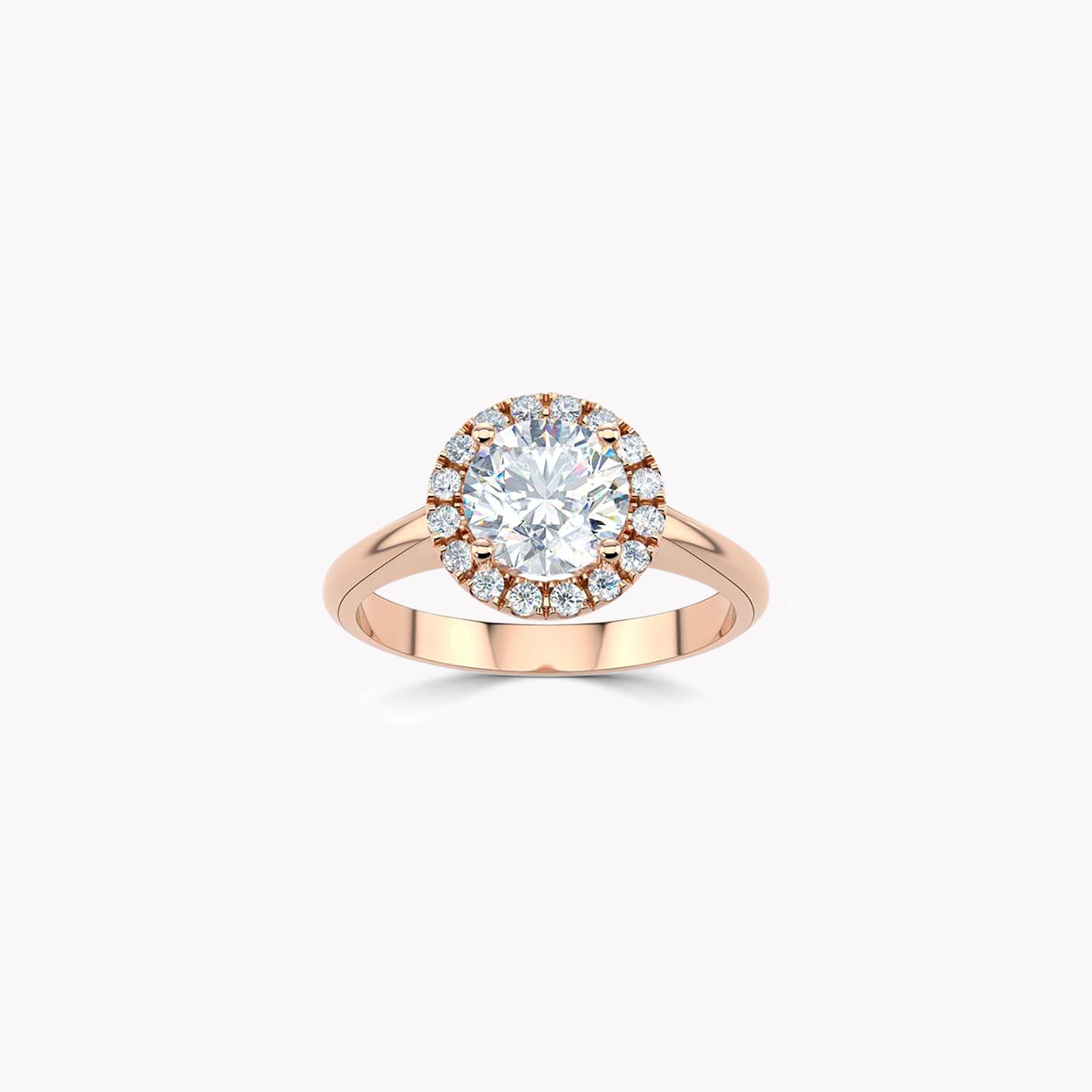 Luminara Round Brilliant Diamond Engagement Ring