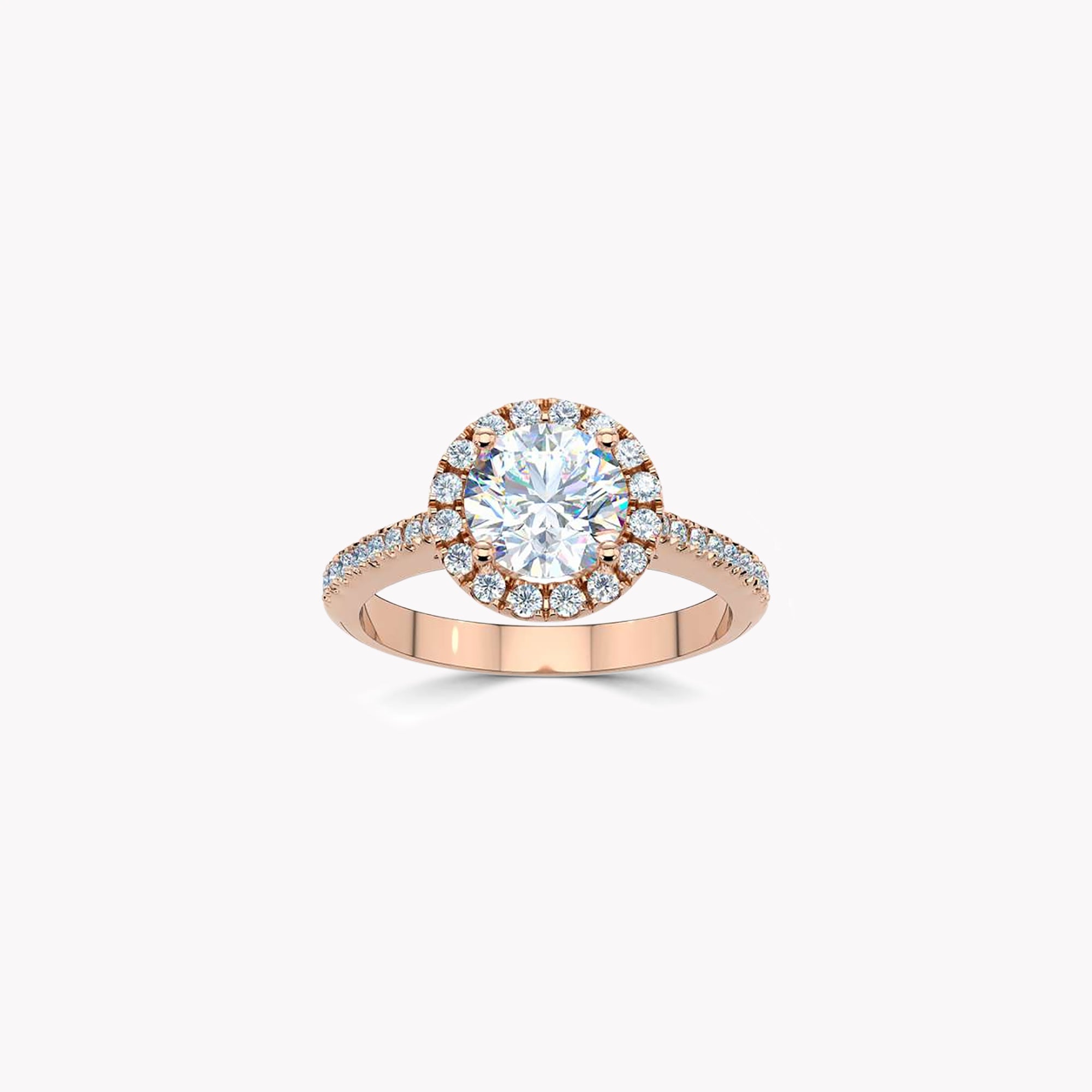 Luminara Round Brilliant Diamond Engagement Ring