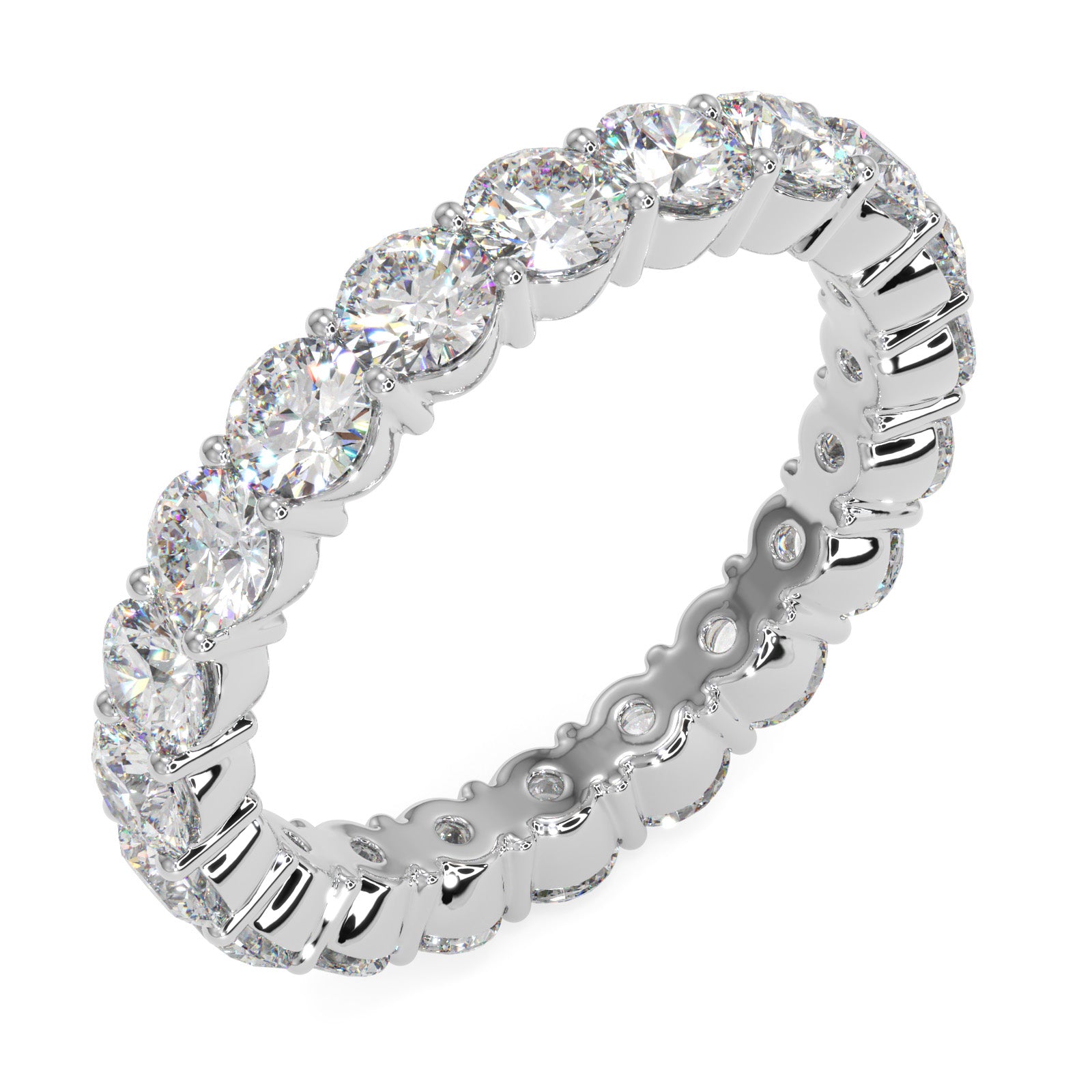 Round Diamond Eternity Band