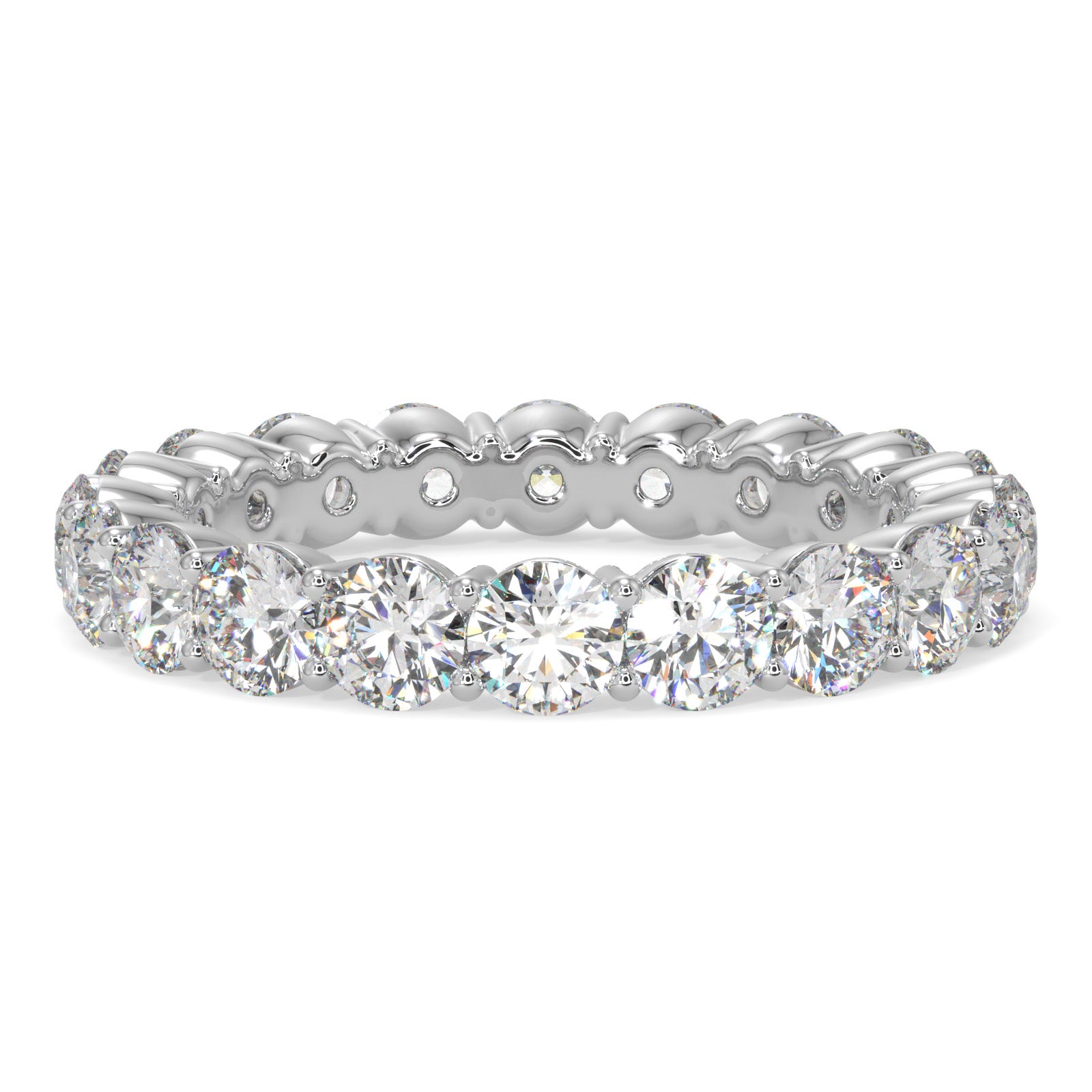 Round Diamond Eternity Band