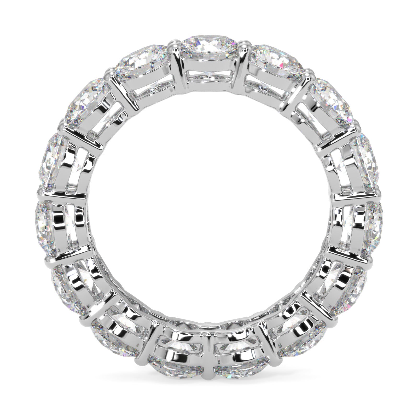Round Diamond Eternity Band
