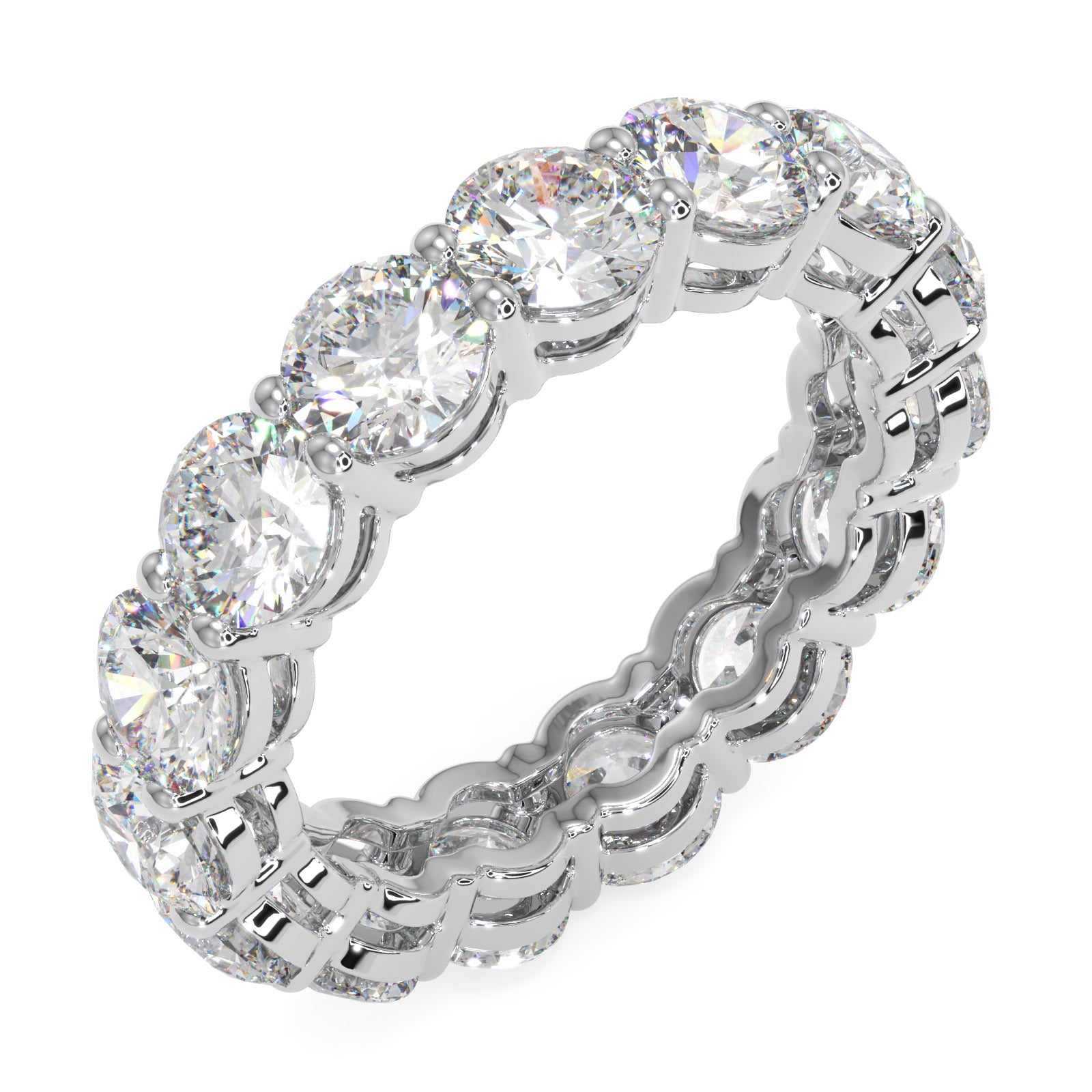 Round Diamond Eternity Band