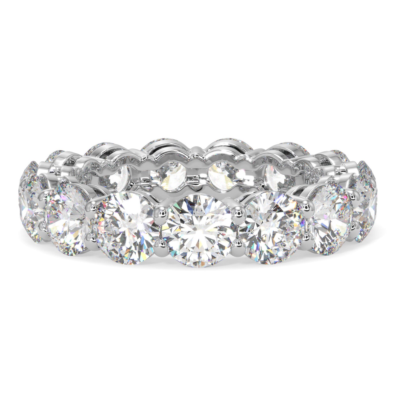 Round Diamond Eternity Band